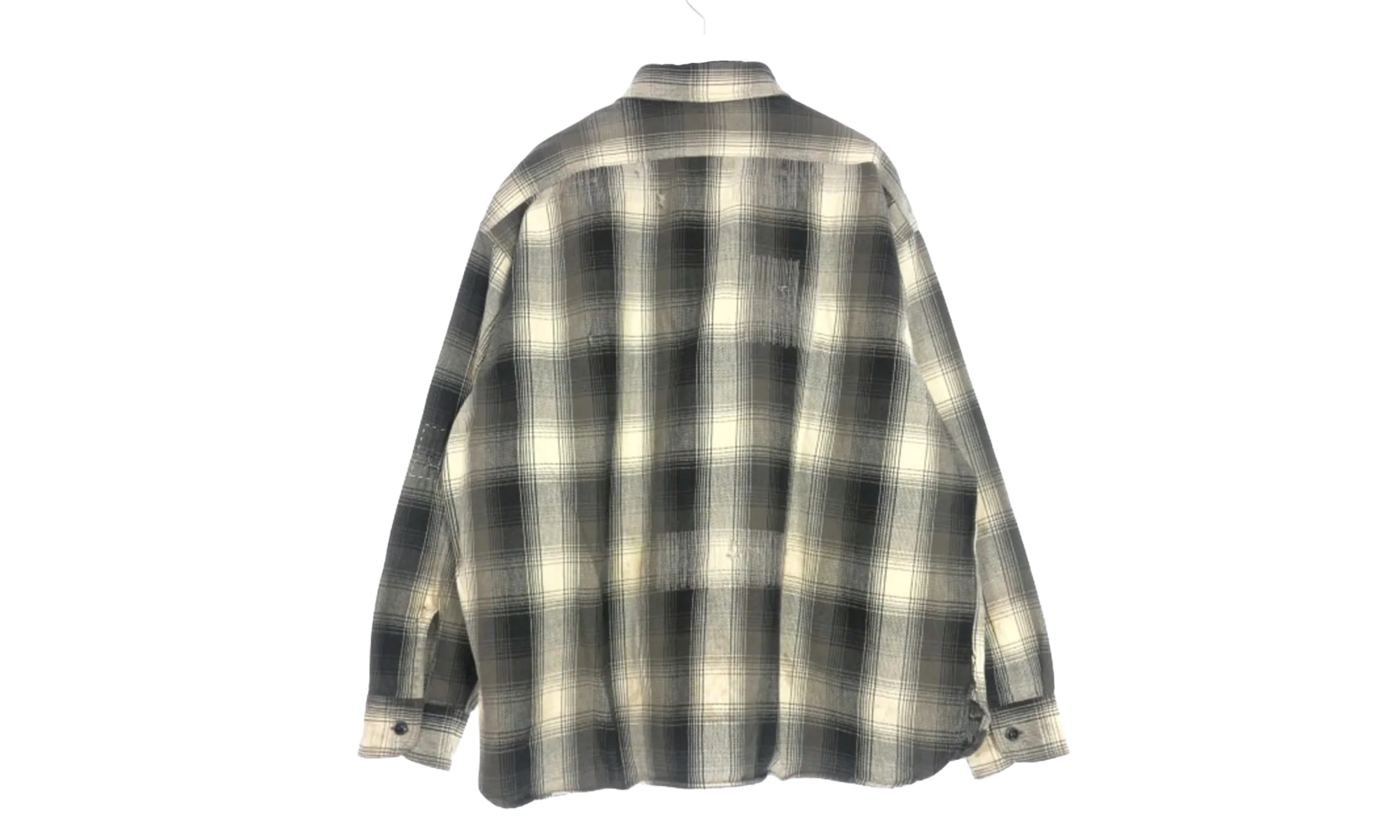 BerBerJin Check Flannel Shirt "Black" SM HR1 0000 C52 - Image 2
