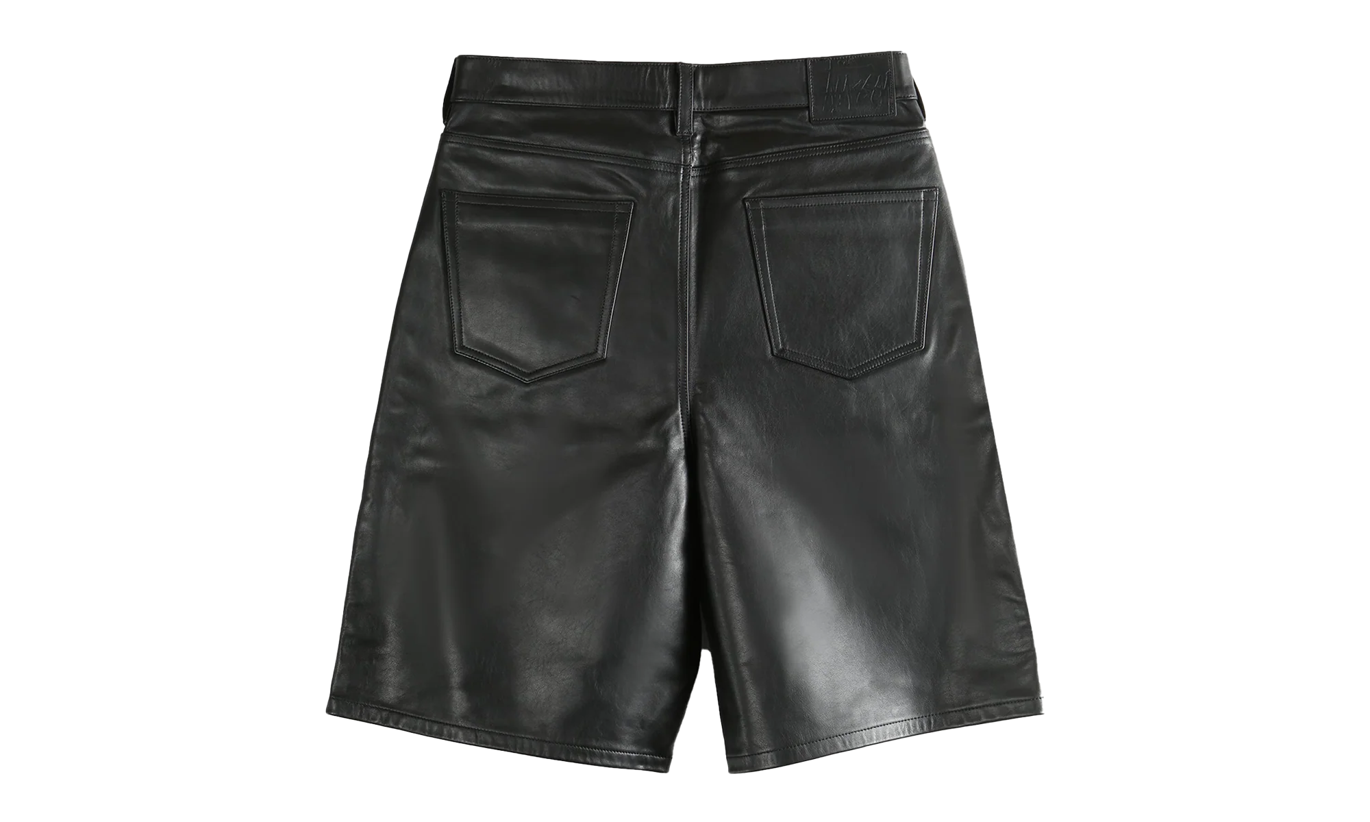 Big Ol Leather Shorts "BLAC BLACK" 112315 BLAC - Image 2