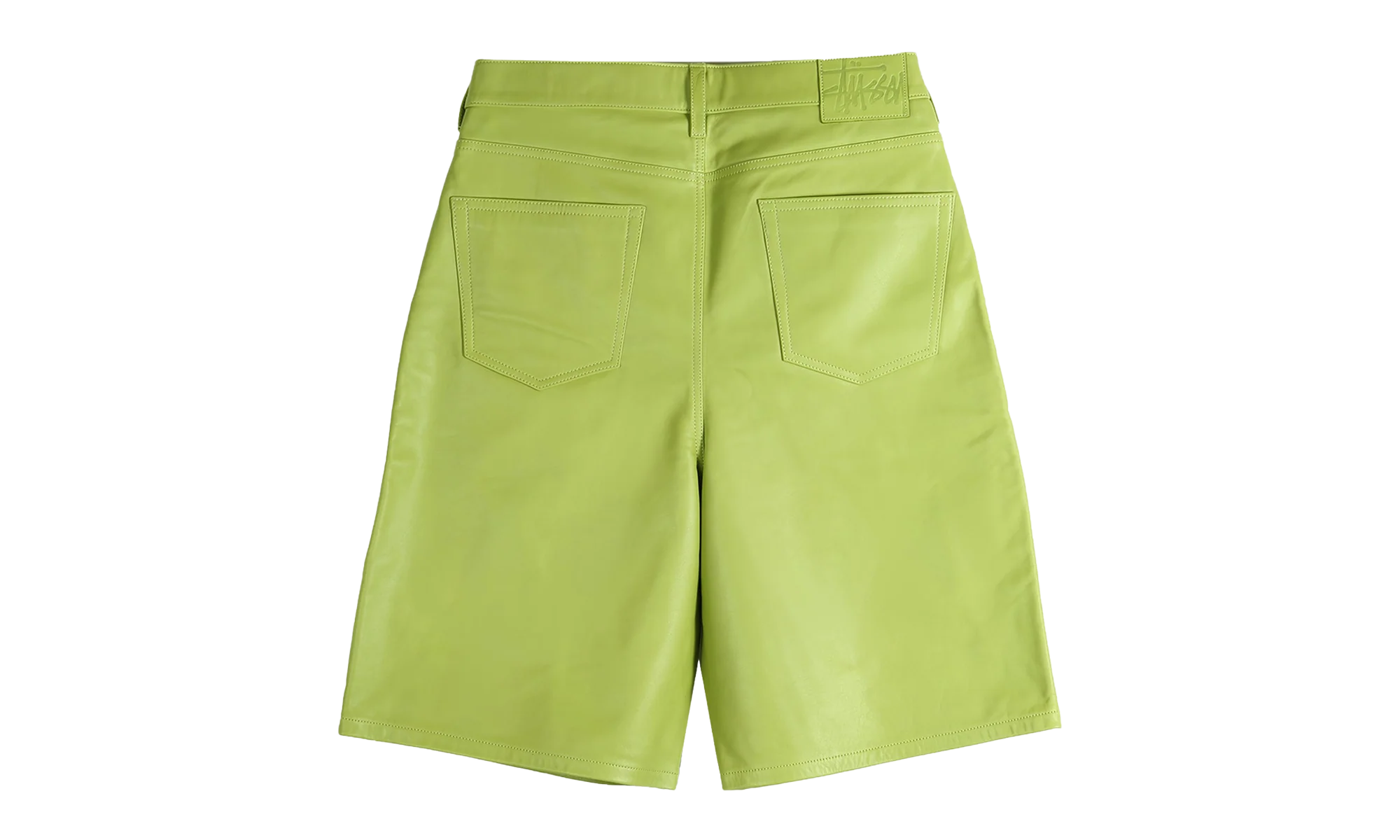 Big Ol Leather Shorts "LIME" 112315 LIME - Image 2