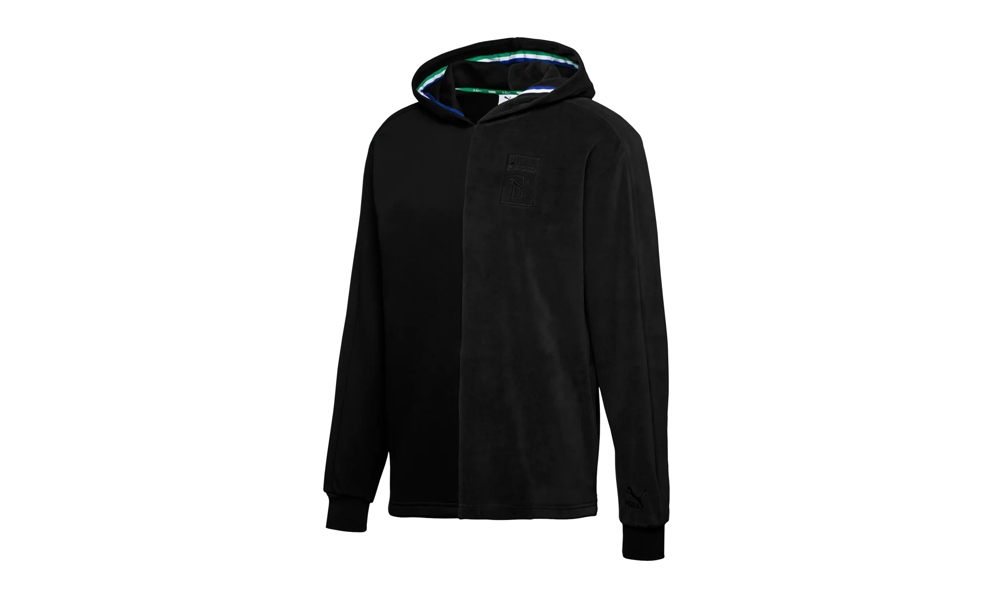 Big Sean Velour Hoodie "Black" 575923 01 - Image 2