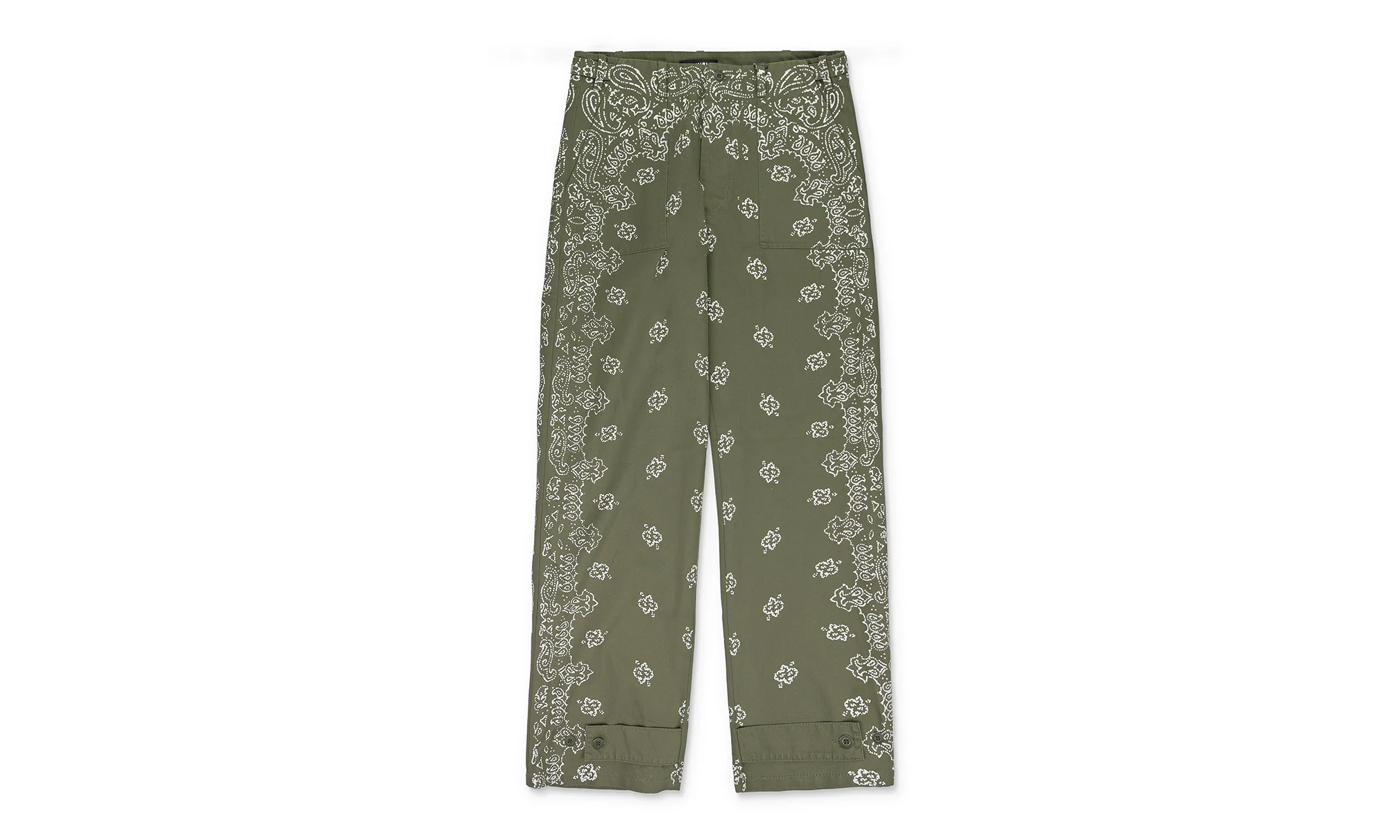 Bleached Bandana Field Cargo Pants "Green" PF22MPF052_Olive_Green