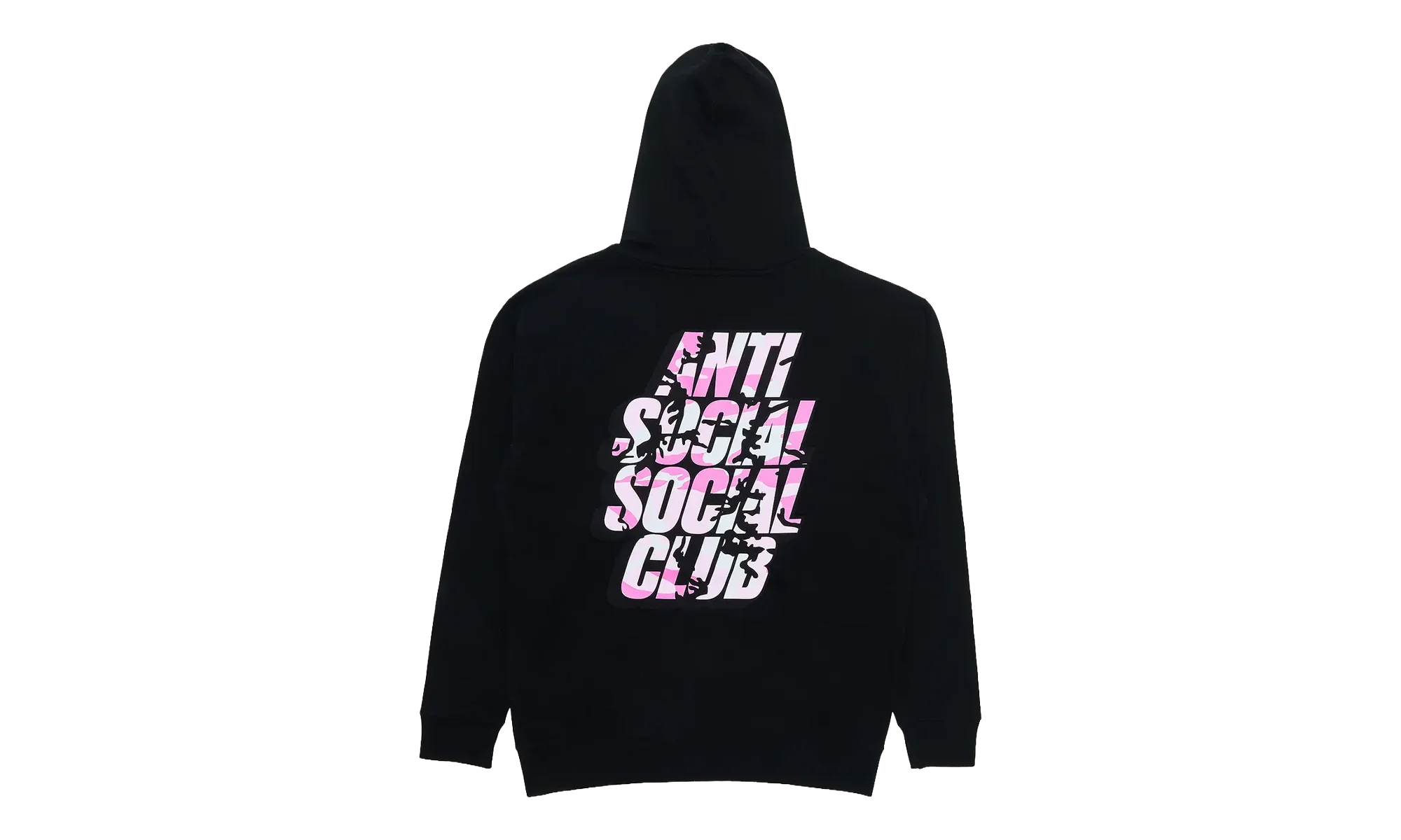 Blocked Pink Camo Hoodie "Black" ASSC23GHSTHD301 - Image 2