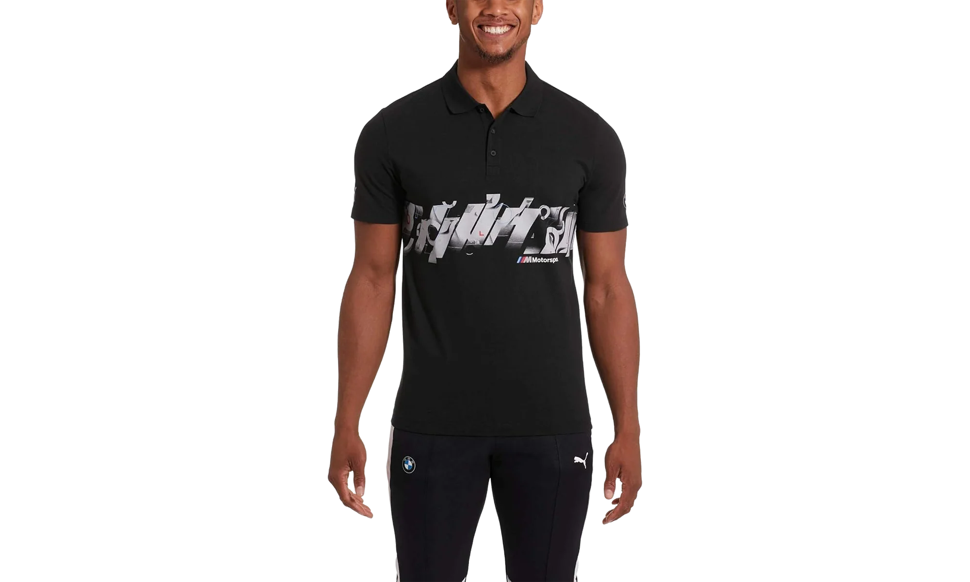 BMW Motorsport Graphic Polo "Black" 577789 01