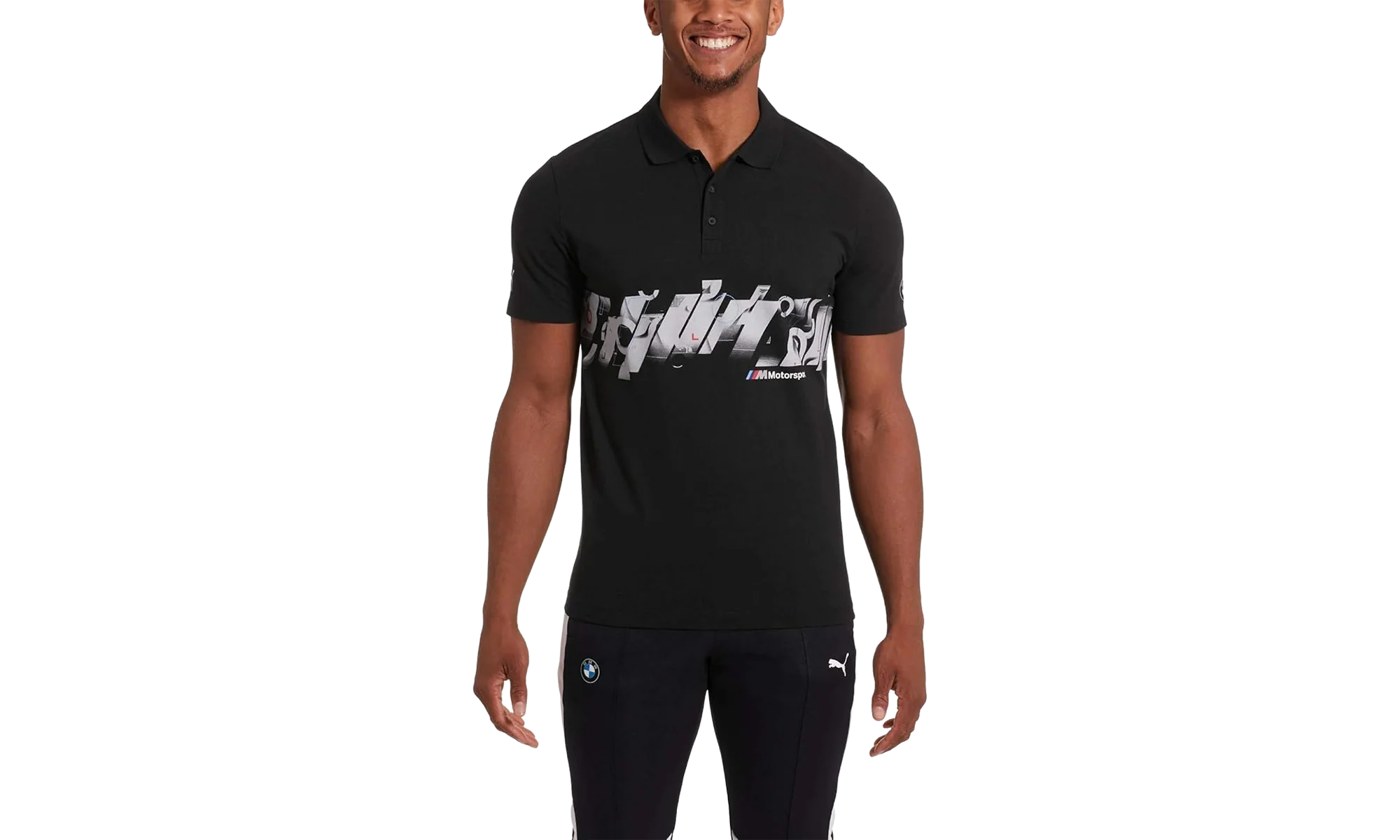 BMW Motorsport Graphic Polo "Black" 577789 01 - Image 2