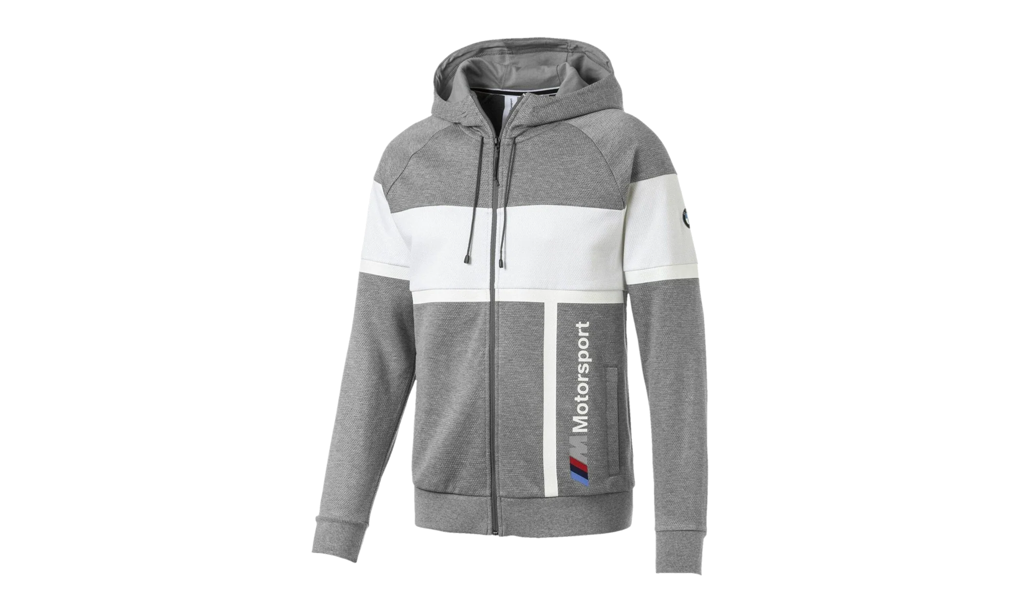 BMW Motorsport Hooded Sweat Jacket "Medium Gray Heather" 577788 03