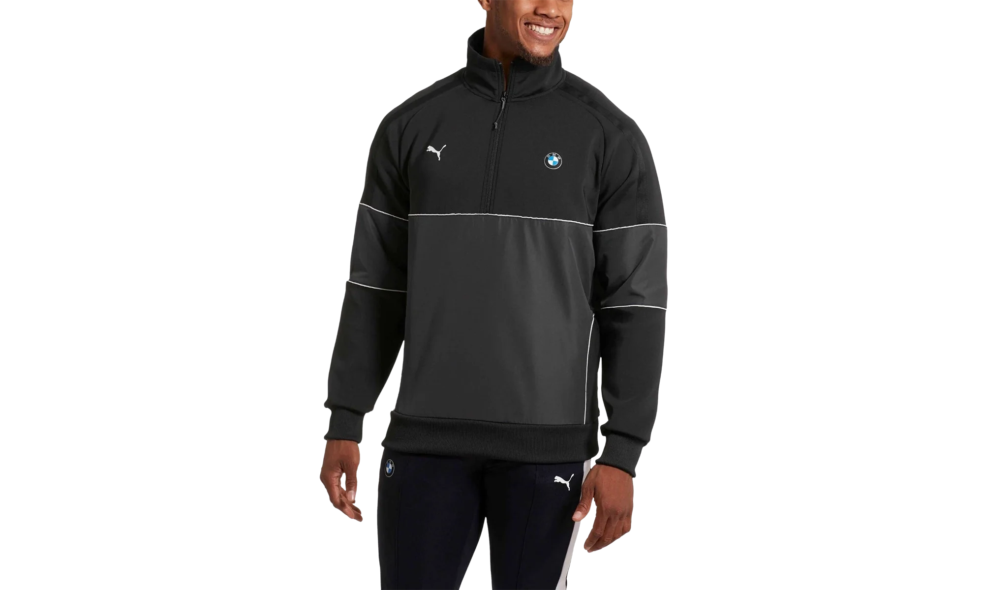 BMW Motorsport Life 1/2 Zip Sweat "Black" 577779 01