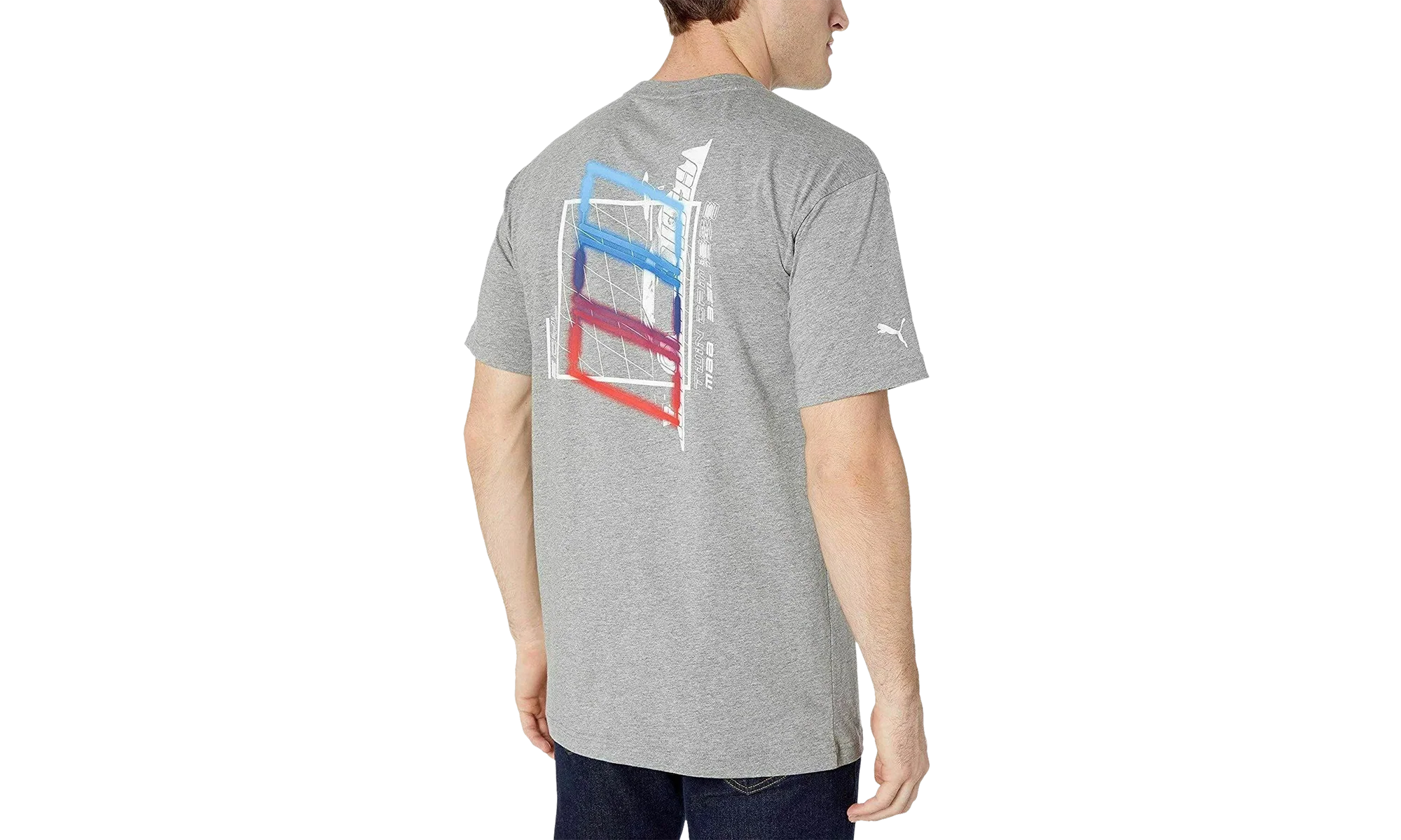 BMW Motorsport Street Graphic Tee "Gray" 595183 03 - Image 2