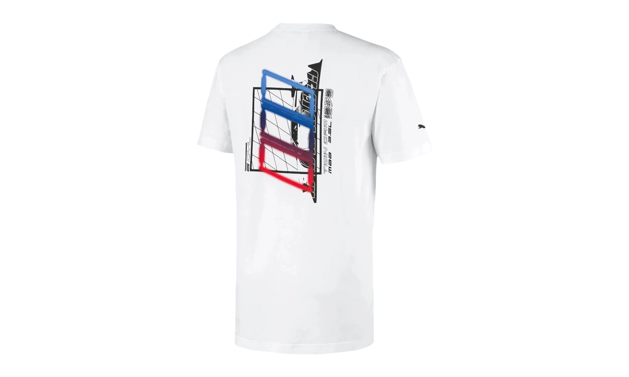 BMW Motorsport Street Graphic Tee "White" 595183 02 - Image 2