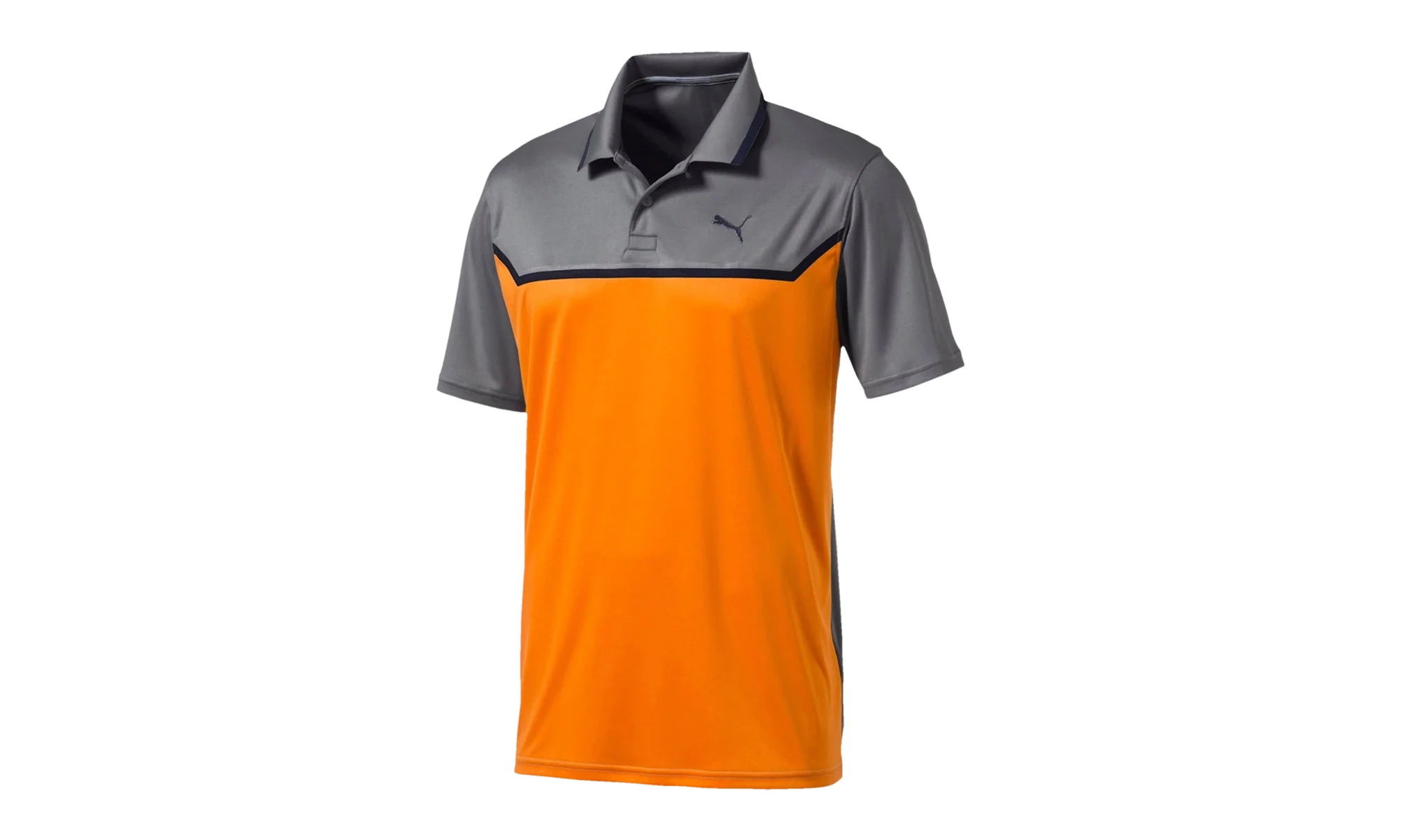 BONDED TECH POLO "Quiet Shade / Vibrant Orange" 574552 06