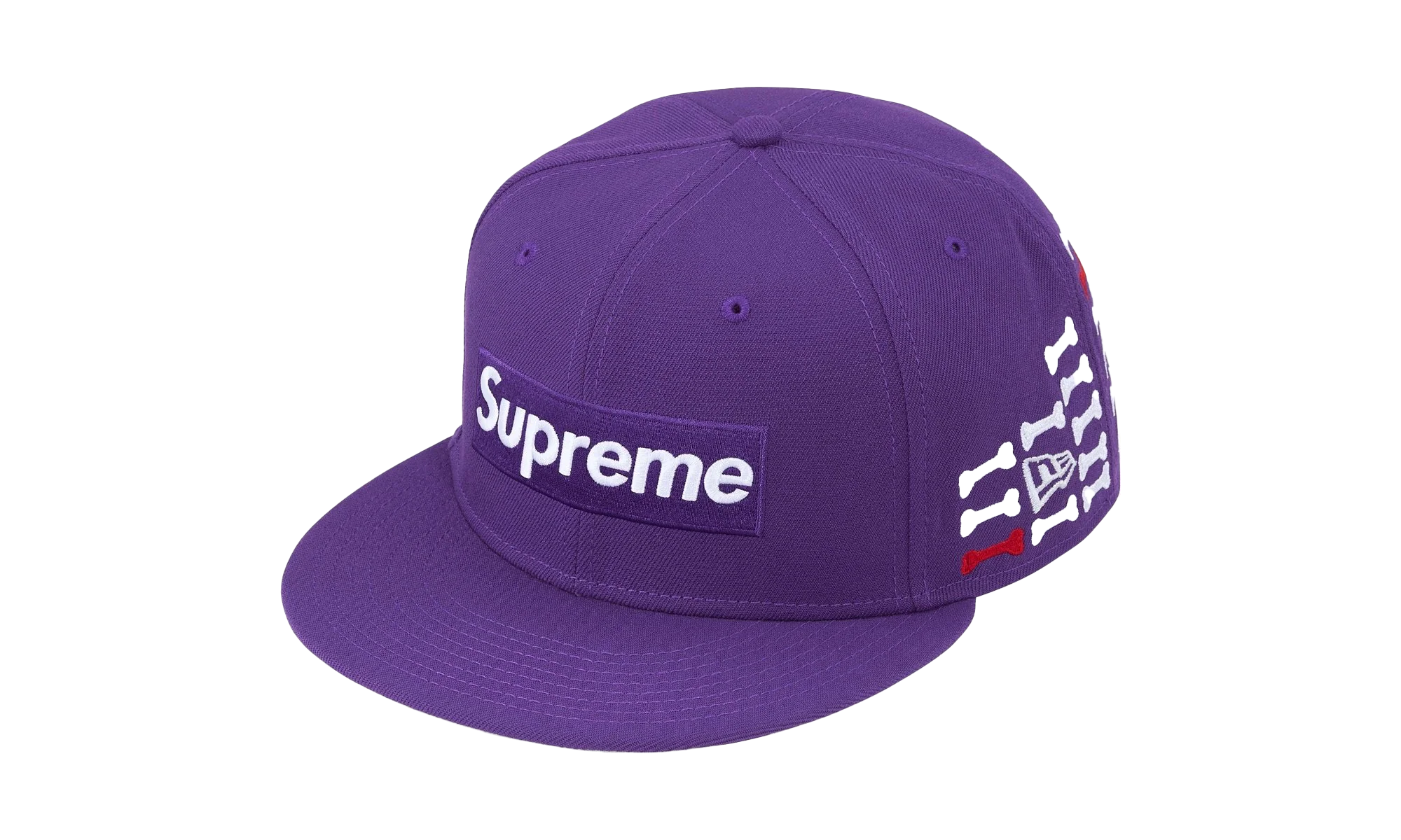 Bones Box Logo New Era 59Fifty Fitted Hat "Purple" SU26349