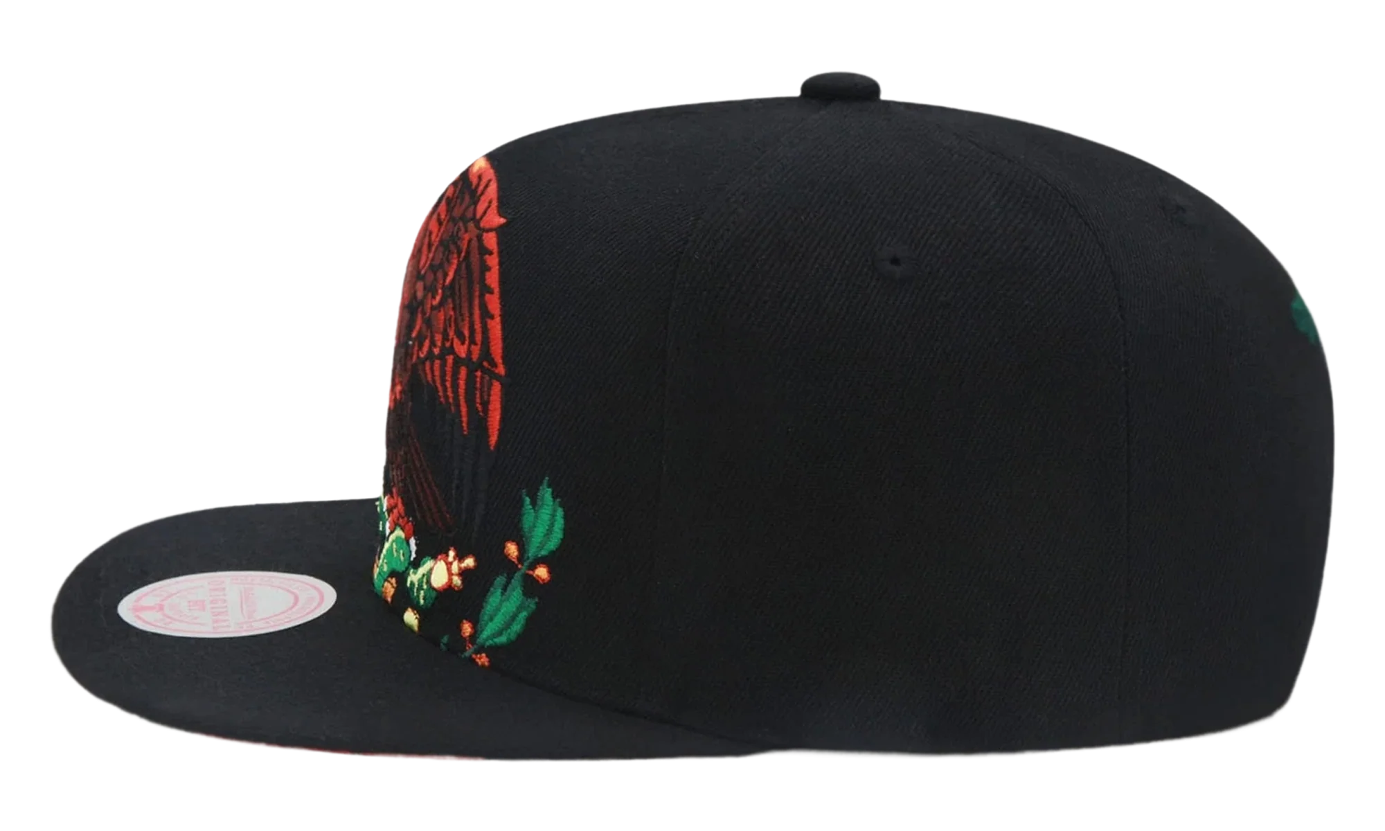 Branded Cropped Eagle Snapback Cap "Mexican Flag - Black" 6HSSTD17420 MNNBLCK - Image 2
