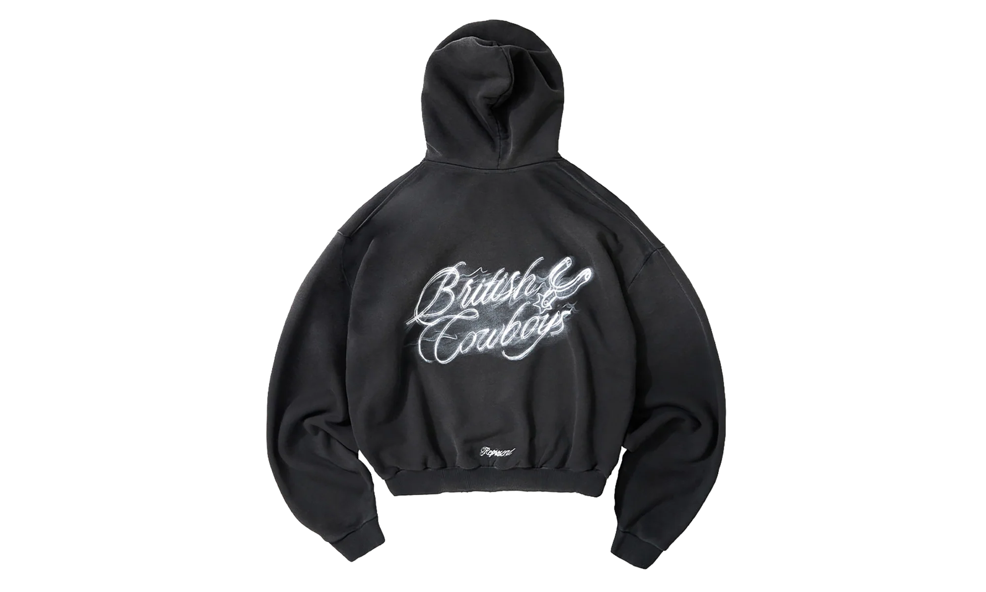 British Cowboys Pullover Hoodie "Black" MLM100610-04 - Image 2