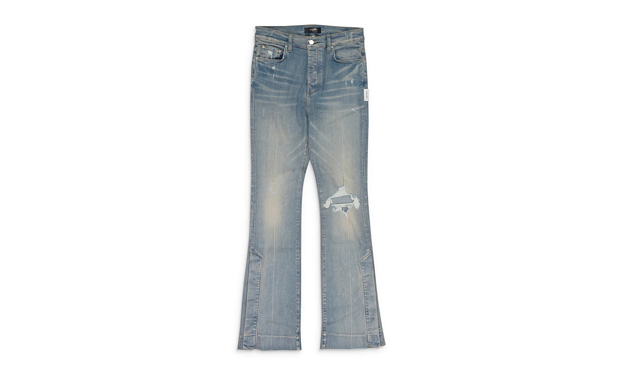 Broken Flare Skinny Jeans "Blue" PF22MDF092_CLAY_INDIGO