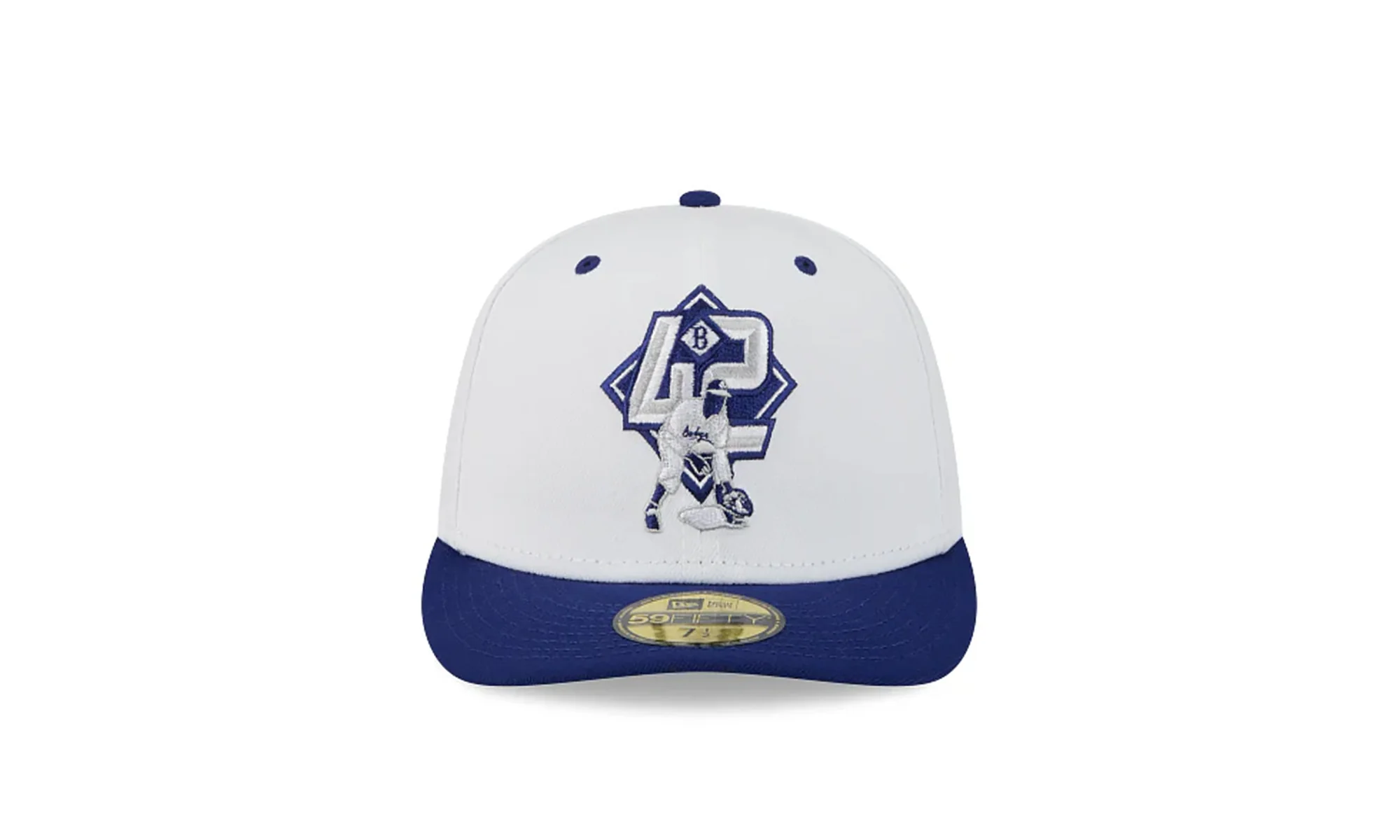 Brooklyn Dodgers 59FIFTY "Jackie Robinson - White" 60693570