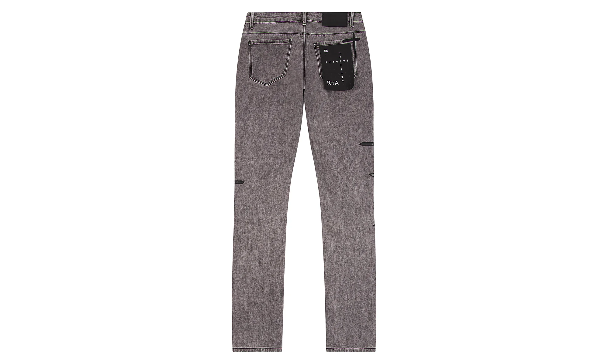 Bryant Clouded Mist Cross Patch Denim "Grey" MDGDD1149 - Image 2