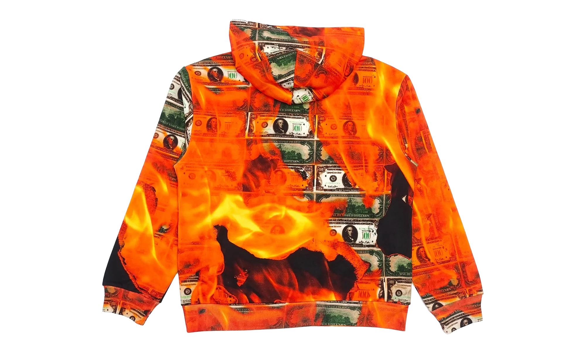 Burn It All Hoodie "Orange" DT318 - Image 2