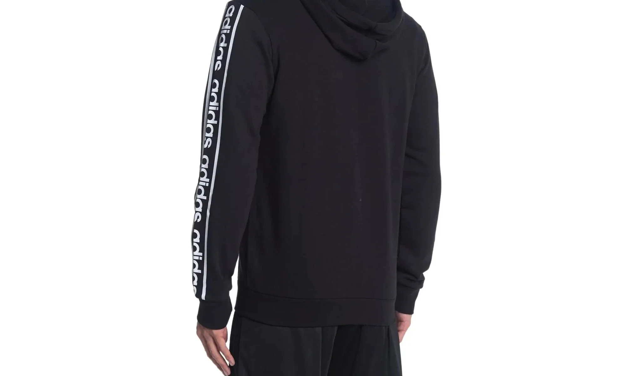 C90 Fullzip Hoodie "Black / White" EI5615 - Image 2