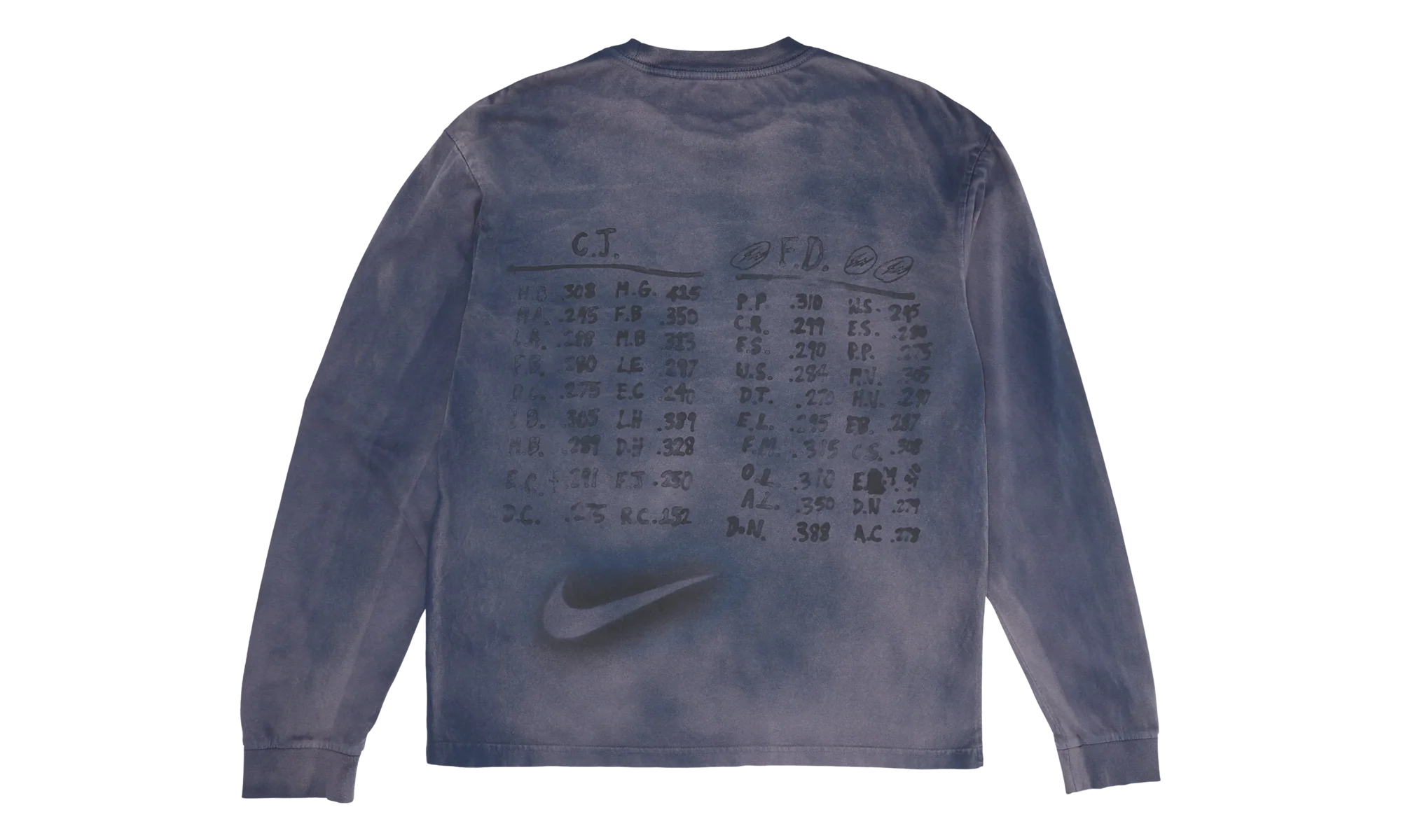 Cactus Jack by Travis Scott x Fragment x Nike Houston To Ise Mie Long-Sleeve "Navy" 01945 10004CJBTSX NAVY - Image 2