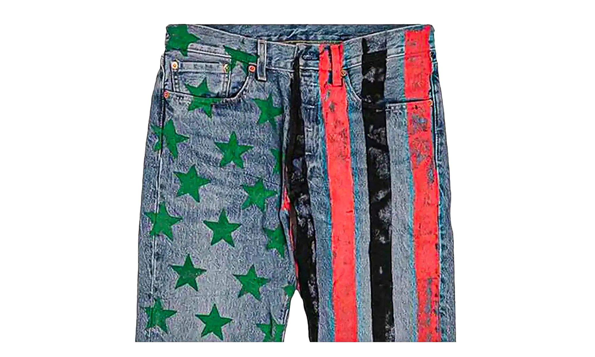 Cactus Plant Flea Market 4th of July Denim Jeans "Blue" DT378 - Image 2