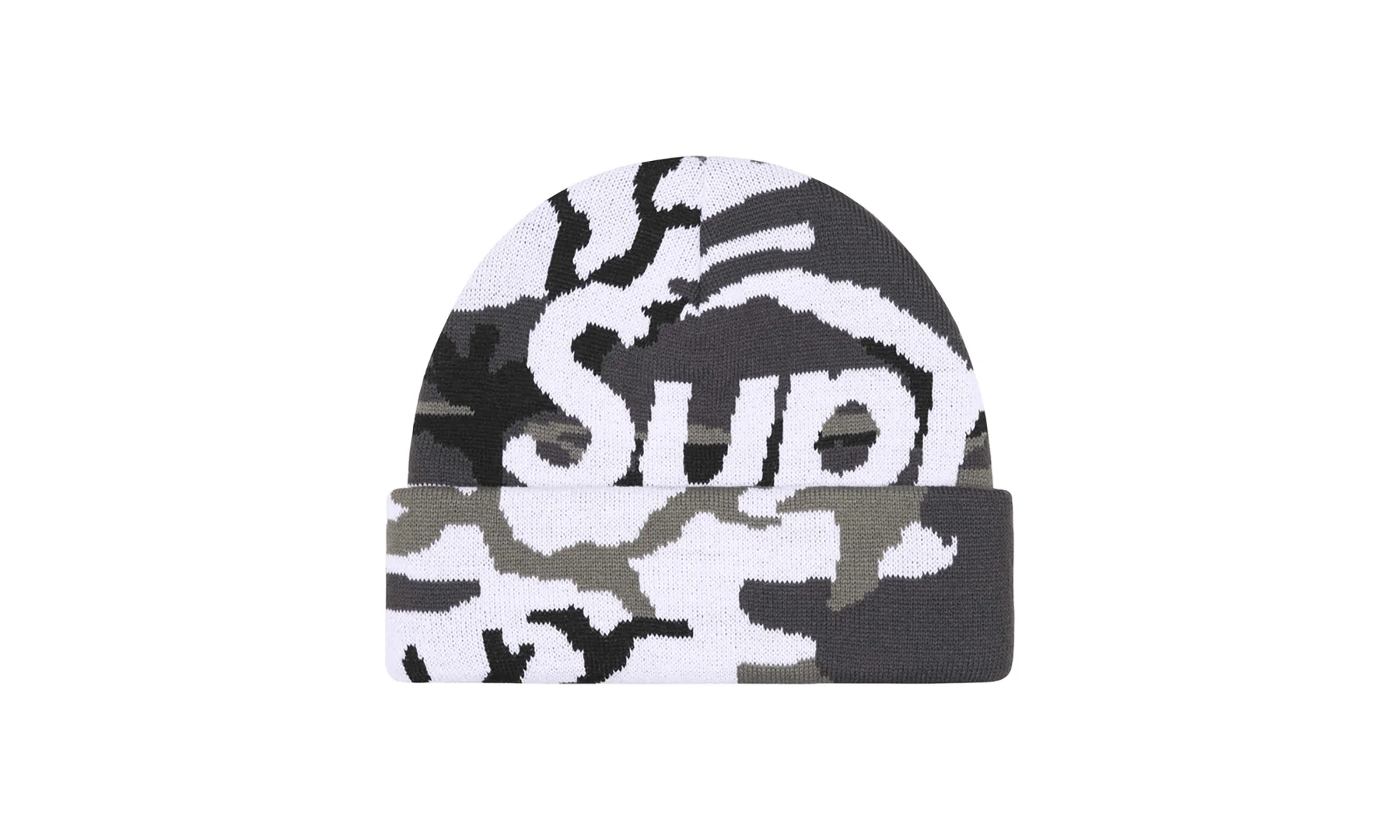 Camo Big Logo Beanie "FW25 - Snow Camo" SU26859