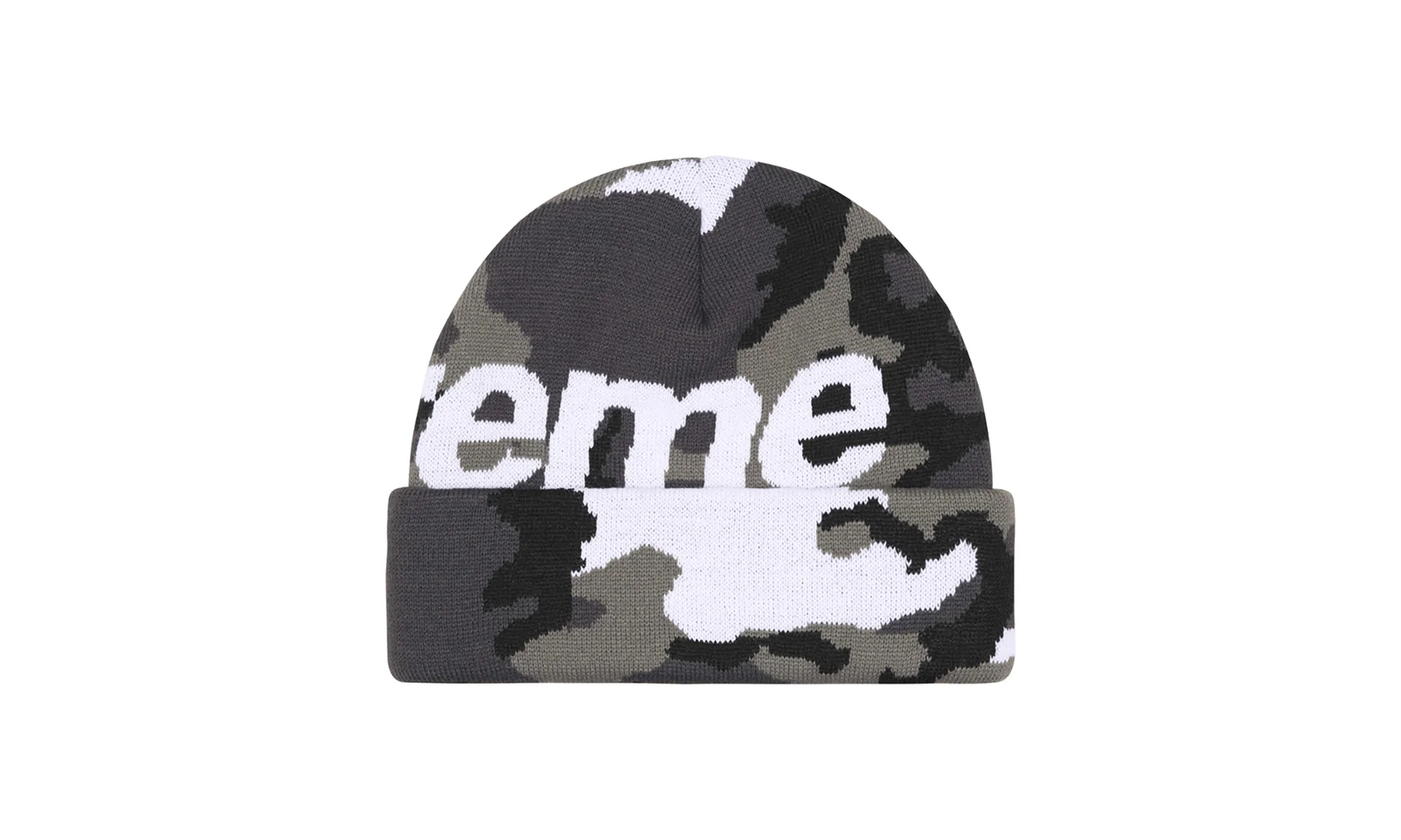 Camo Big Logo Beanie "FW25 - Snow Camo" SU26859 - Image 2
