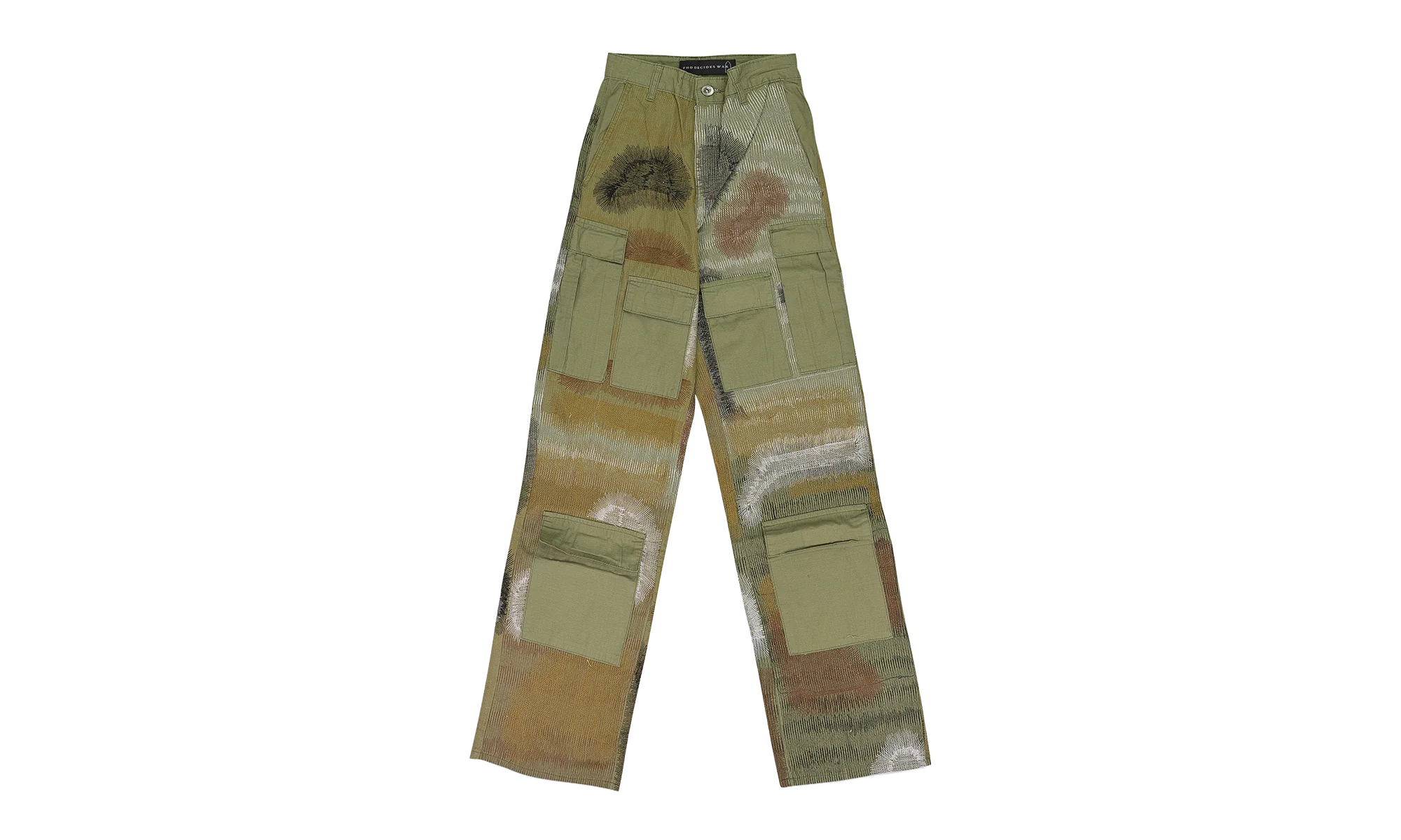 Camouflage Embroidery Pant "Green" 11200600011AW23 - Image 3