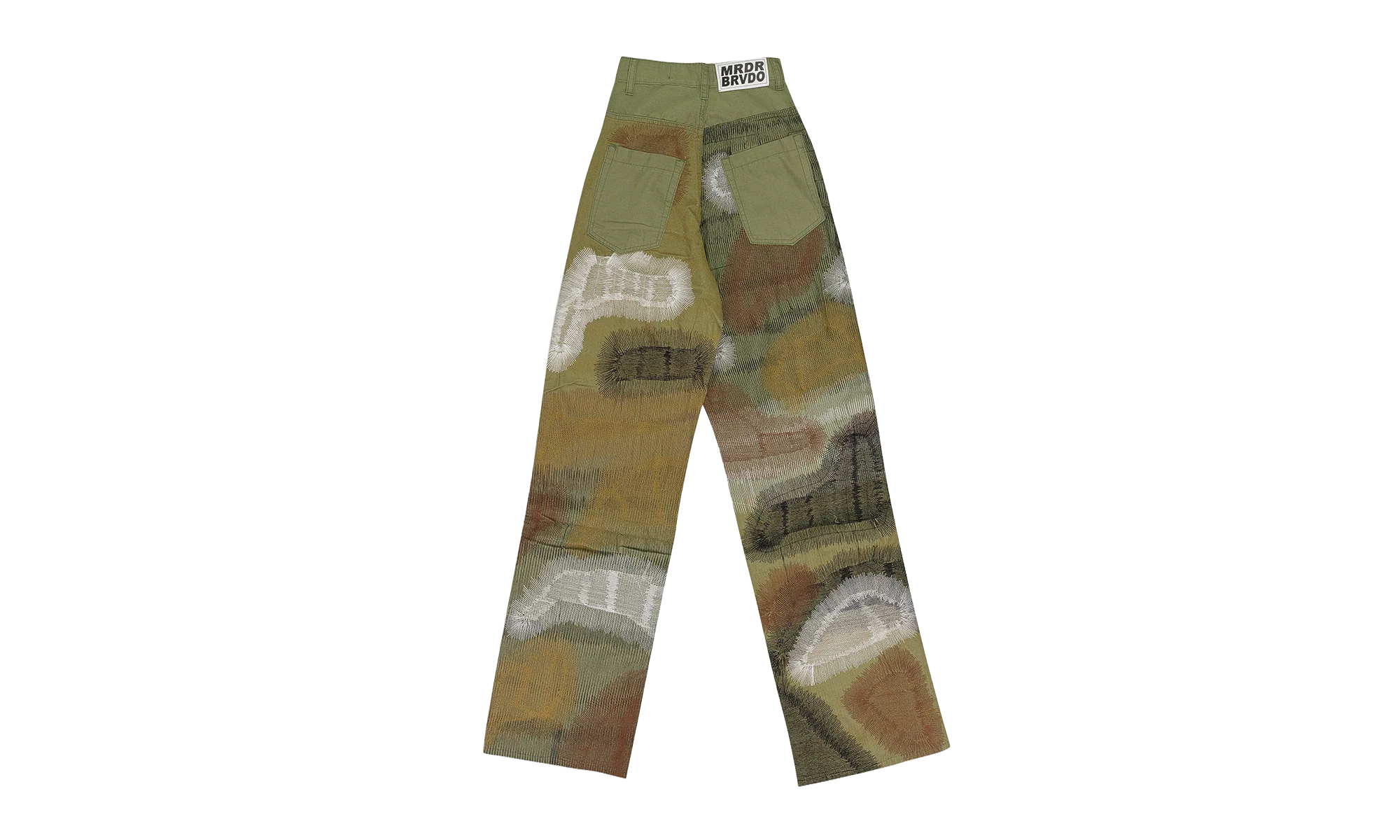 Camouflage Embroidery Pant "Green" 11200600011AW23 - Image 4