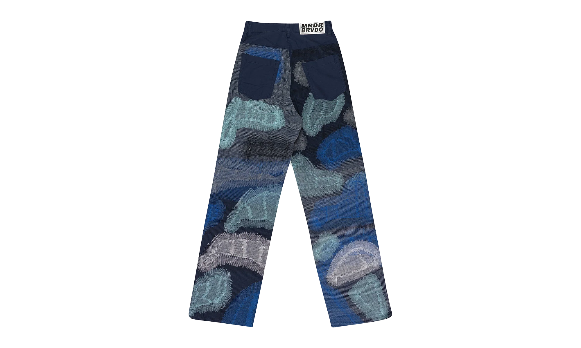 Camouflage Embroidery Pants "Indigo" 11200580010AW23 - Image 2