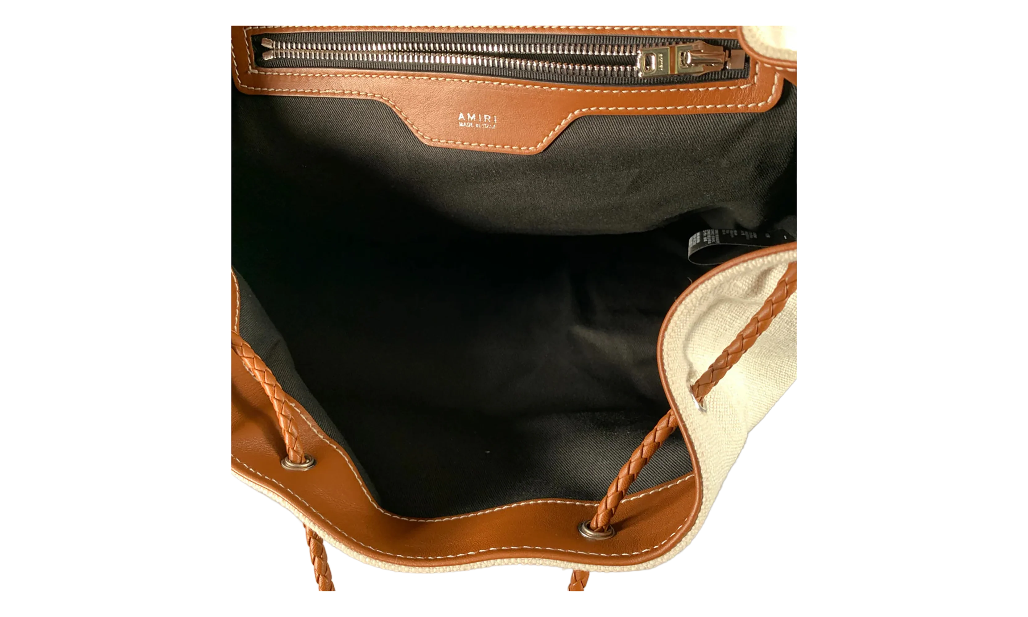 Canvas Rucksack Backpack "Cream" Y0A30322CC_Natural/Brown - Image 2