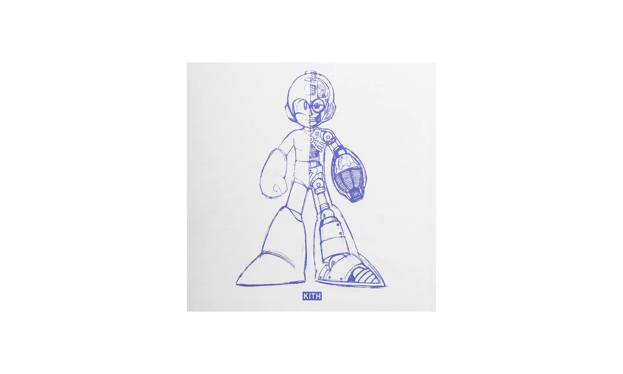 Capcom Megaman Sketch Vintage Tee "White" KHM034321 101 - Image 2