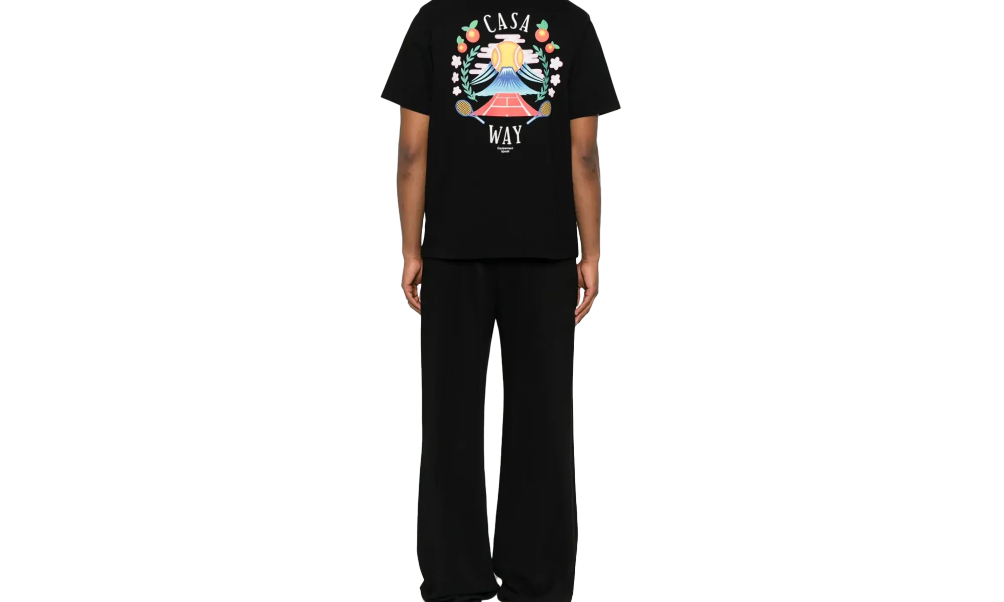 Casa Way Mountain Short Sleeve T-Shirt "Black" MPF25 JTS 001 09 - Image 2