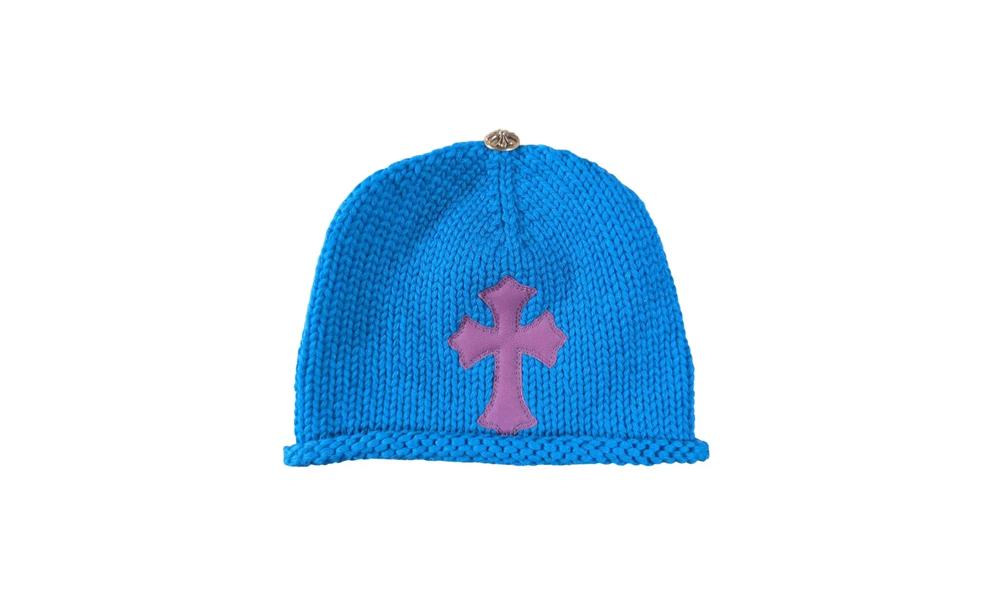 Cashmere Cross Patch Beanie "Blue / Purple" CHRM0593