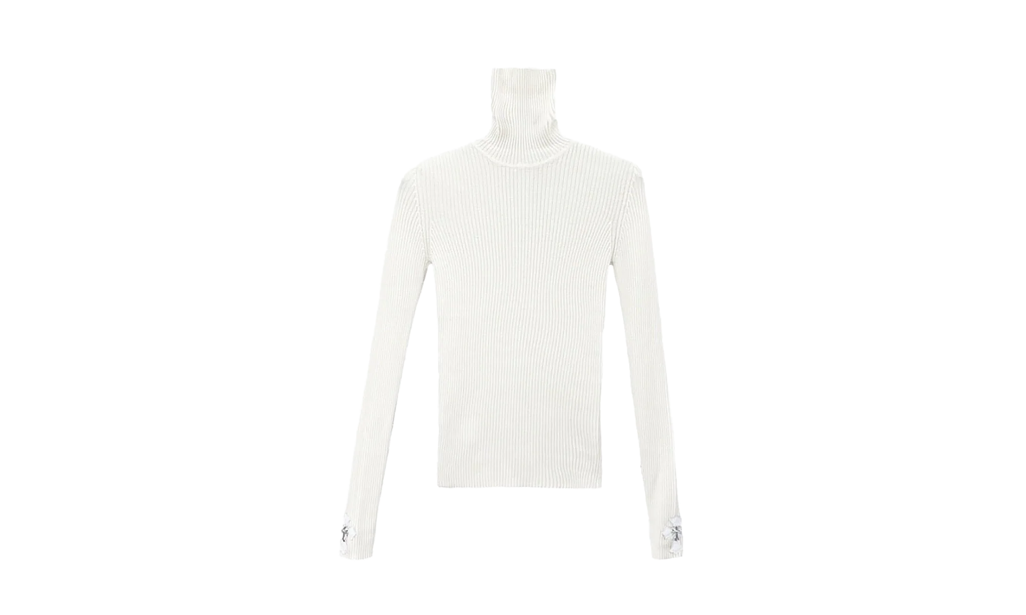 Cashmere Cross Patch Knit Sweater "White" CHRM0560