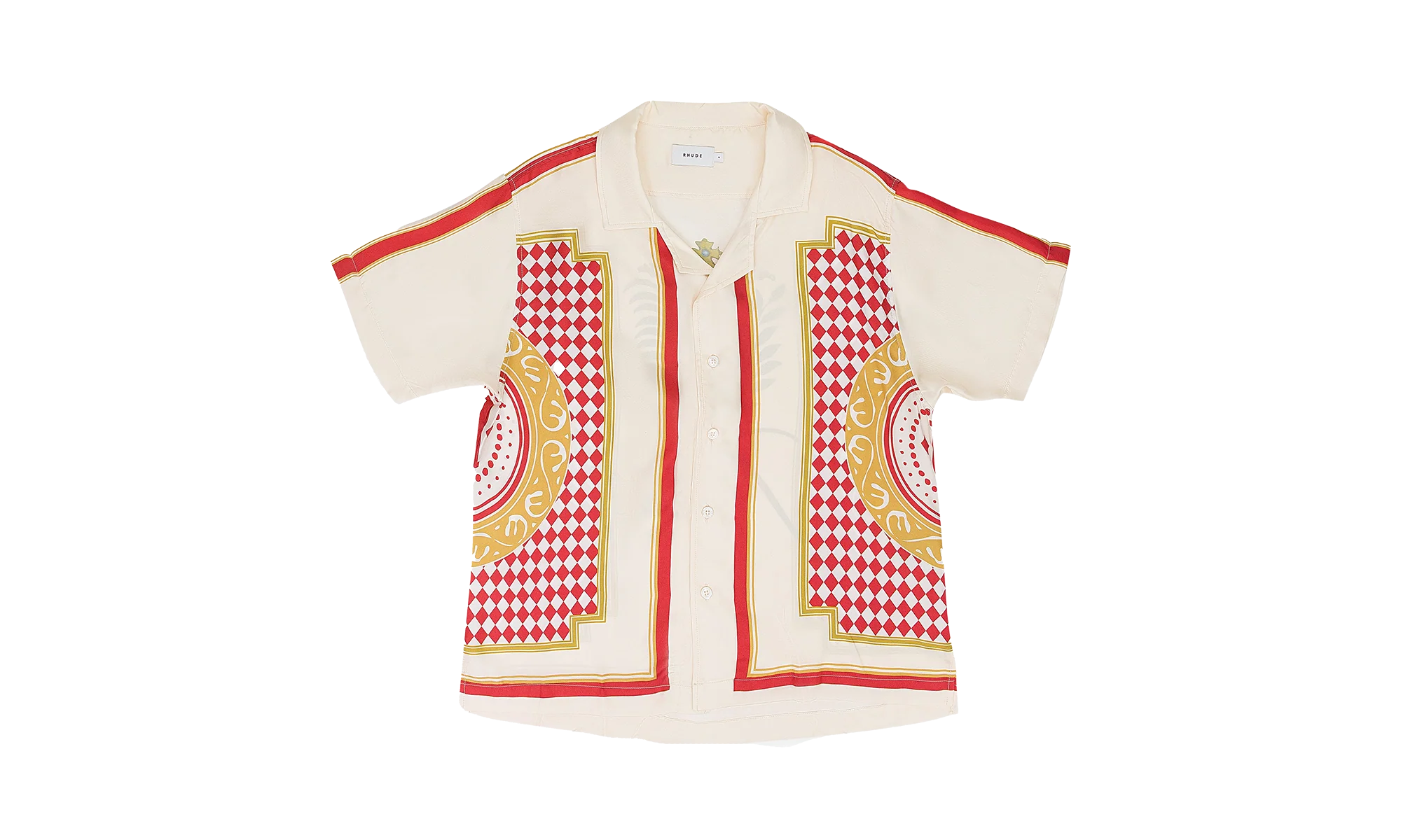 CASINO BUTTON-DOWN SHIRT "CREAM" RHSS22TT04092567 CRM