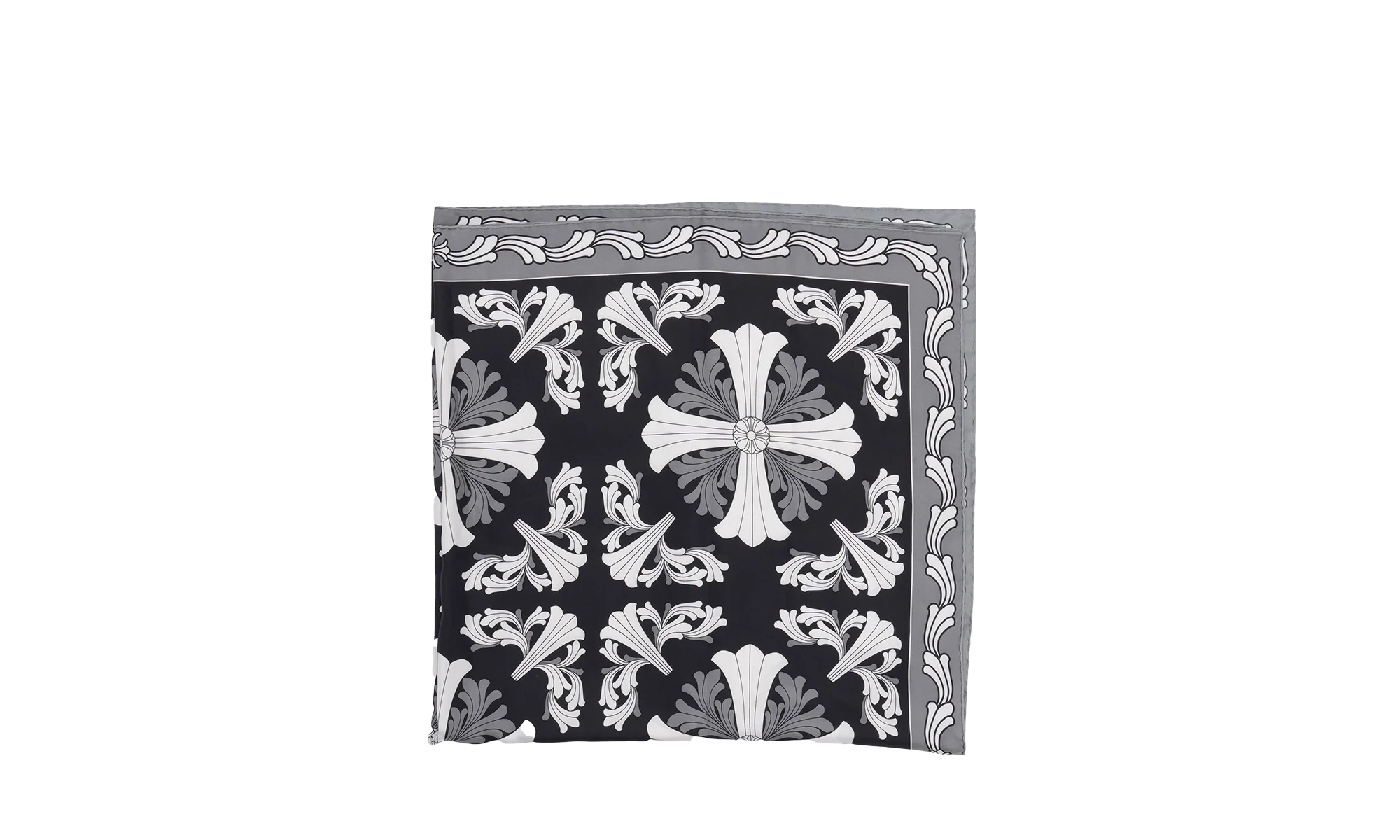 Ceiling Silk scarf "Black Grey White" CHRM0532 - Image 2