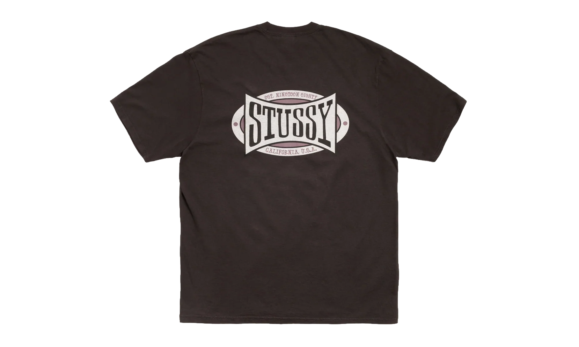 Champion Oval Pigment Dyed T-Shirt "Faded Black" STUS364 - Image 2