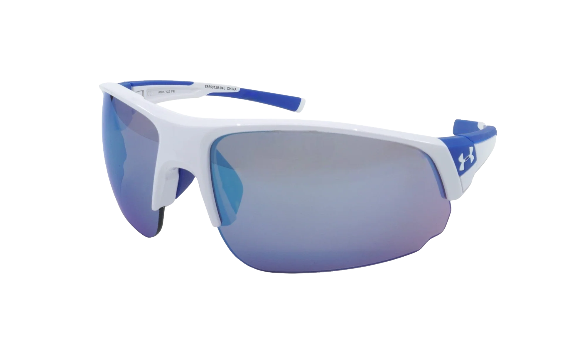 Changeup Dual Sunglasses "Gray Mirror - Shiny White / Royal Blue" S8650129 040 - Image 2