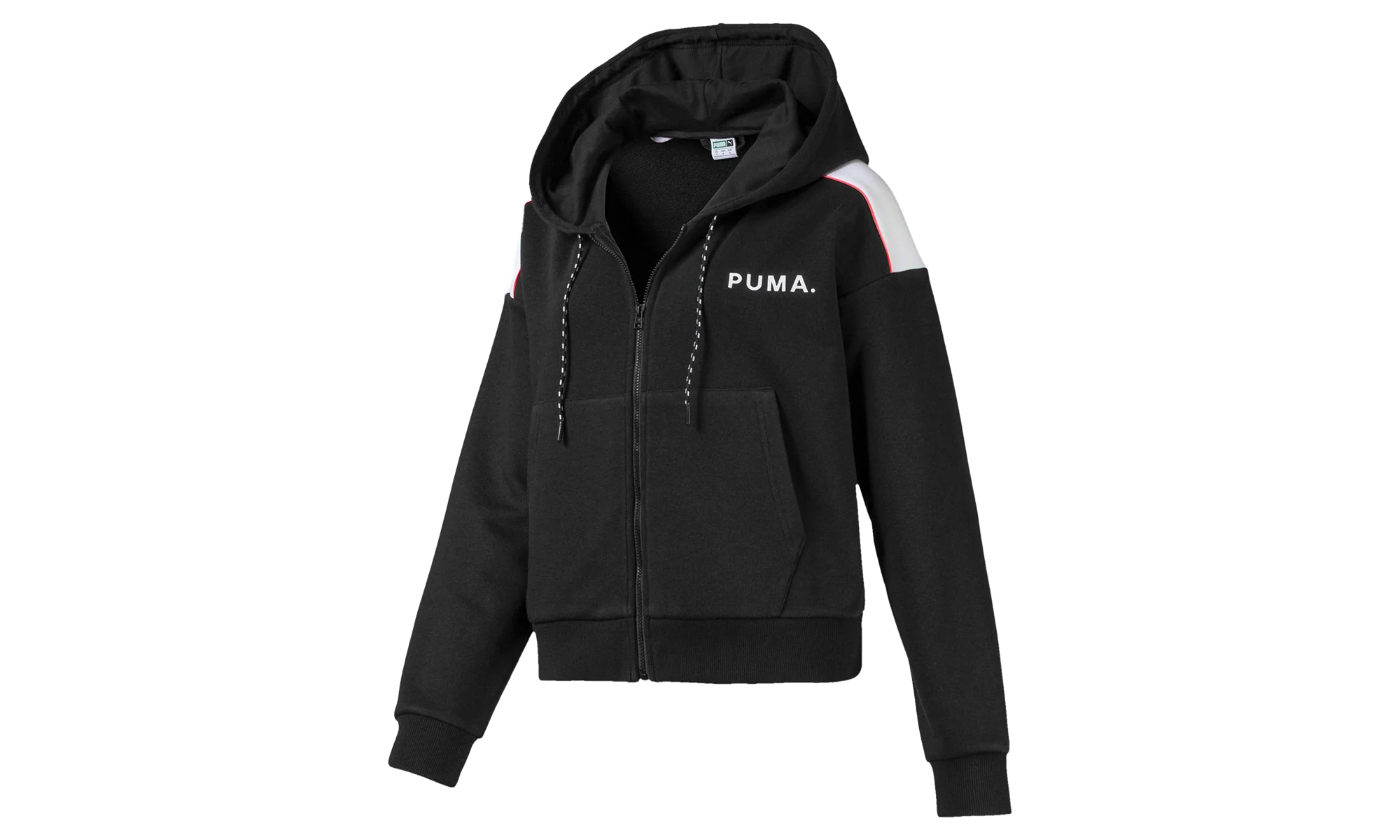 CHASE CROPPED FULL ZIP HOODY WMNS "Puma Black" 595744 01
