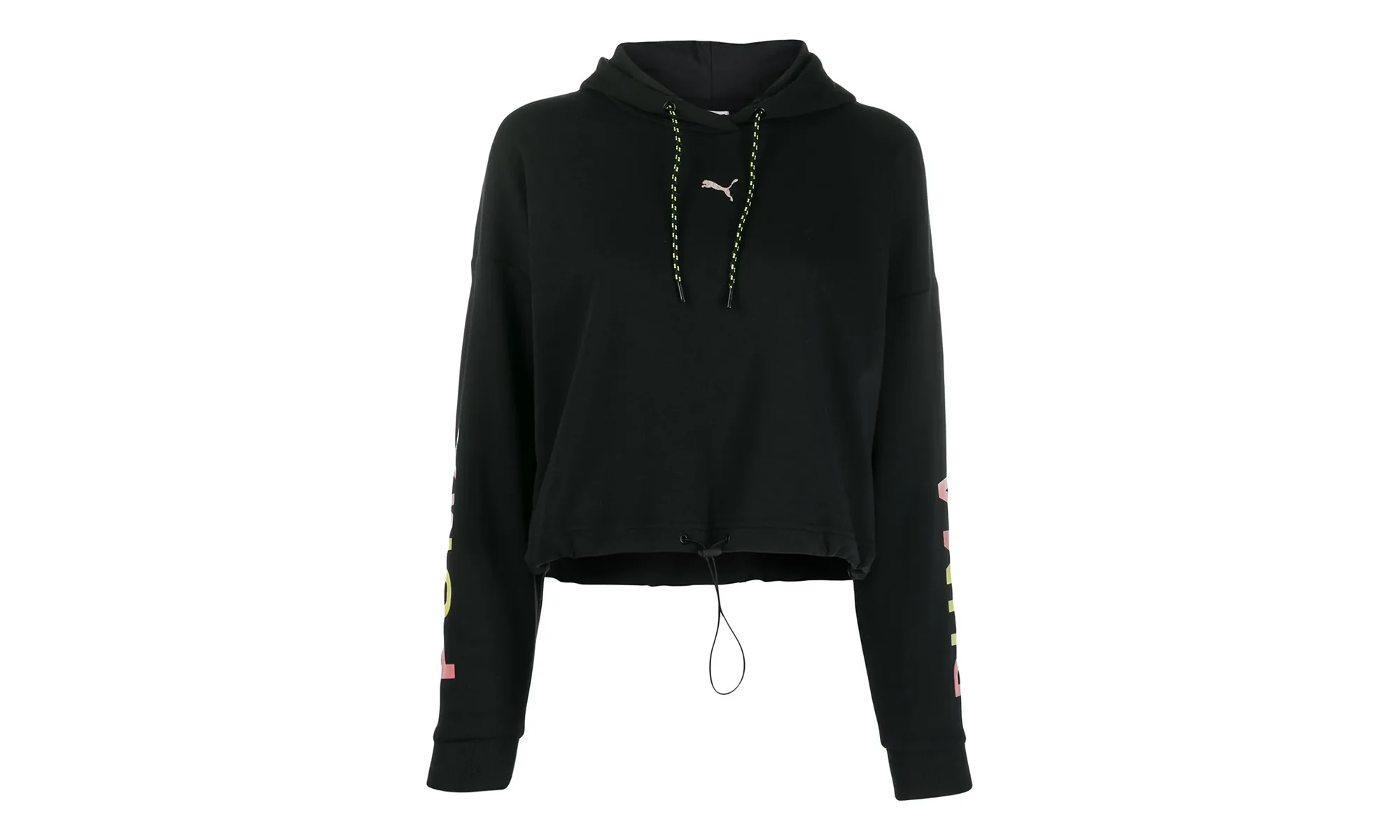 Chase Cropped Hoodie WMNS "Puma Black" 595224 01