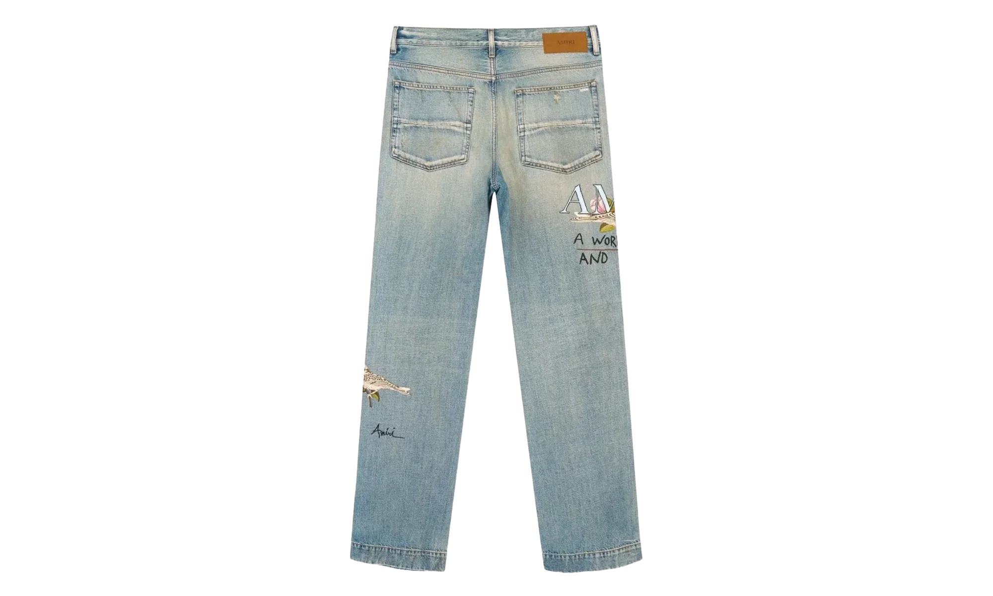 Chateau MX1 Straight Flare Jeans "Aged Indigo" AMBMJE1065 921 - Image 2