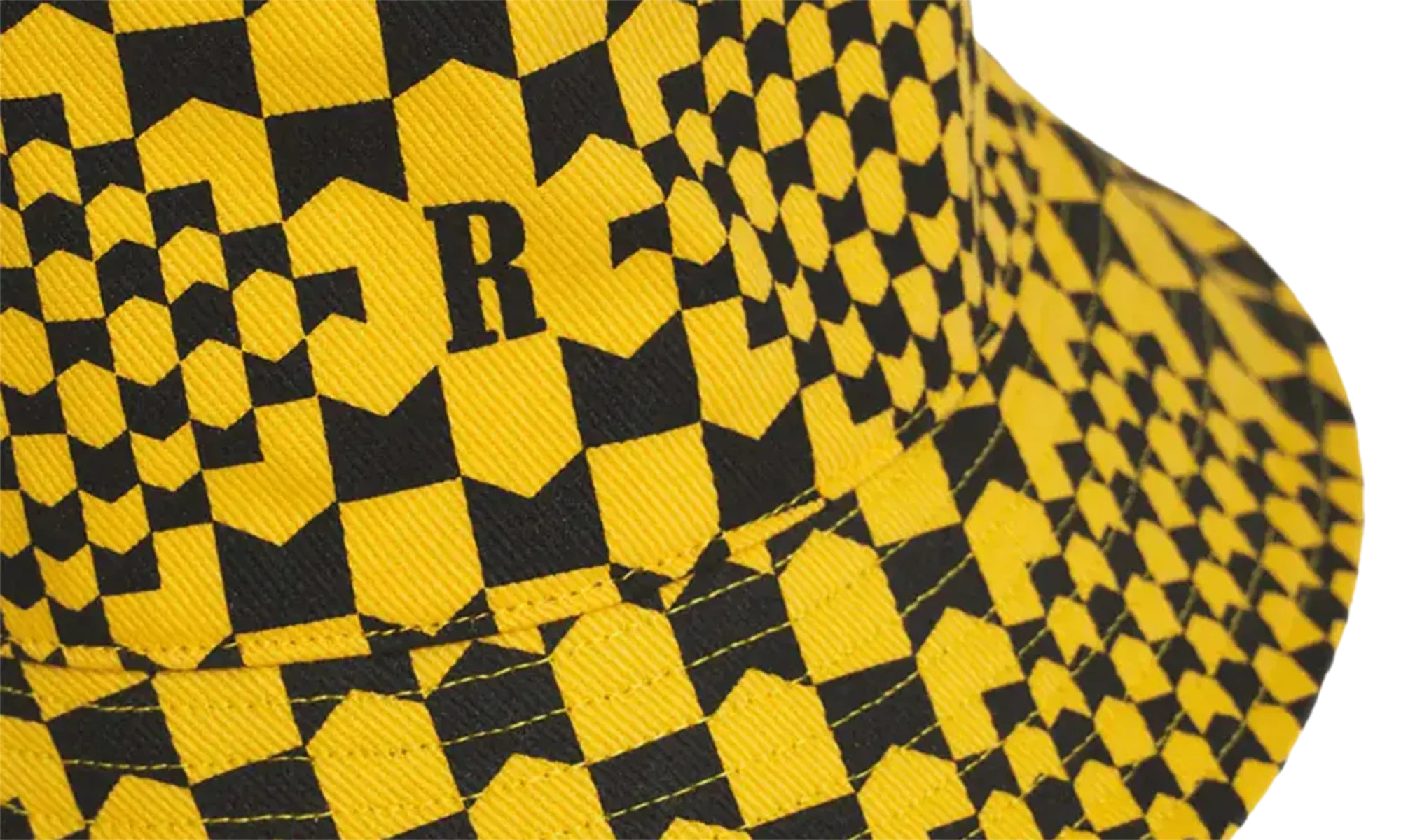 Checkered Monogram Bucket Hat "Yellow/Black" FW22HA06012981 - Image 2