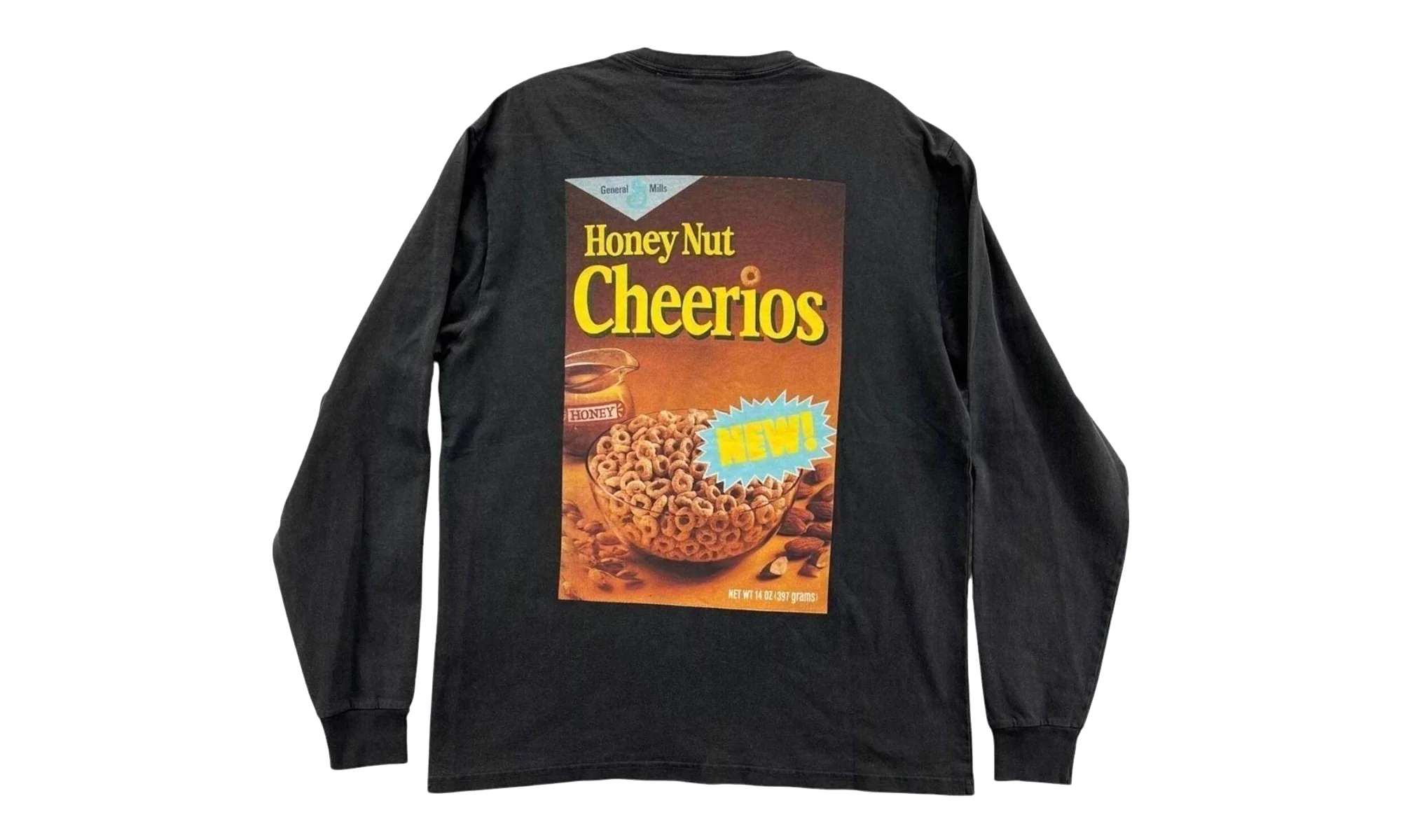 Cheerios Cereal Box Longsleeve Tee "Black" KITH86 - Image 2