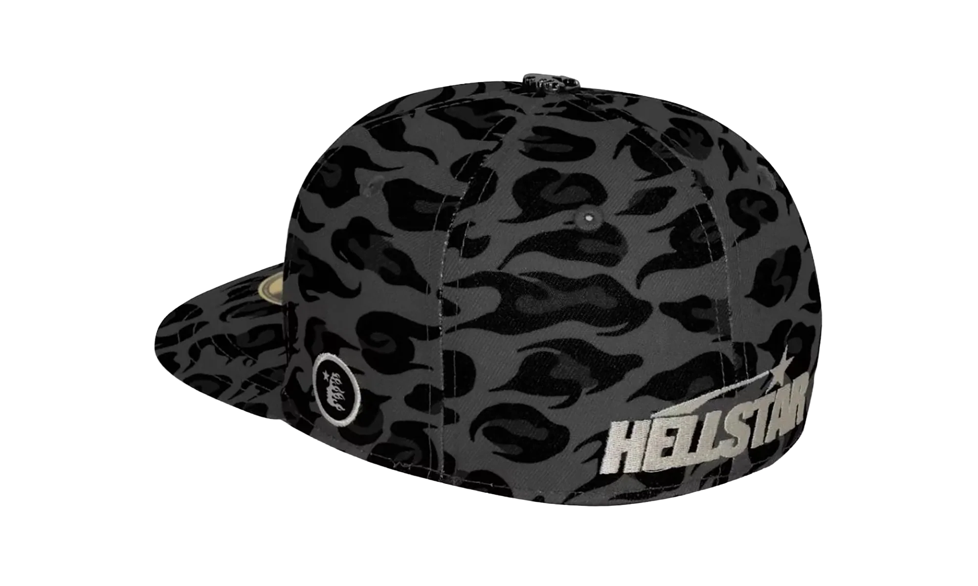 Cheetah Print Fitted Hat "Black" HSR094 - Image 2