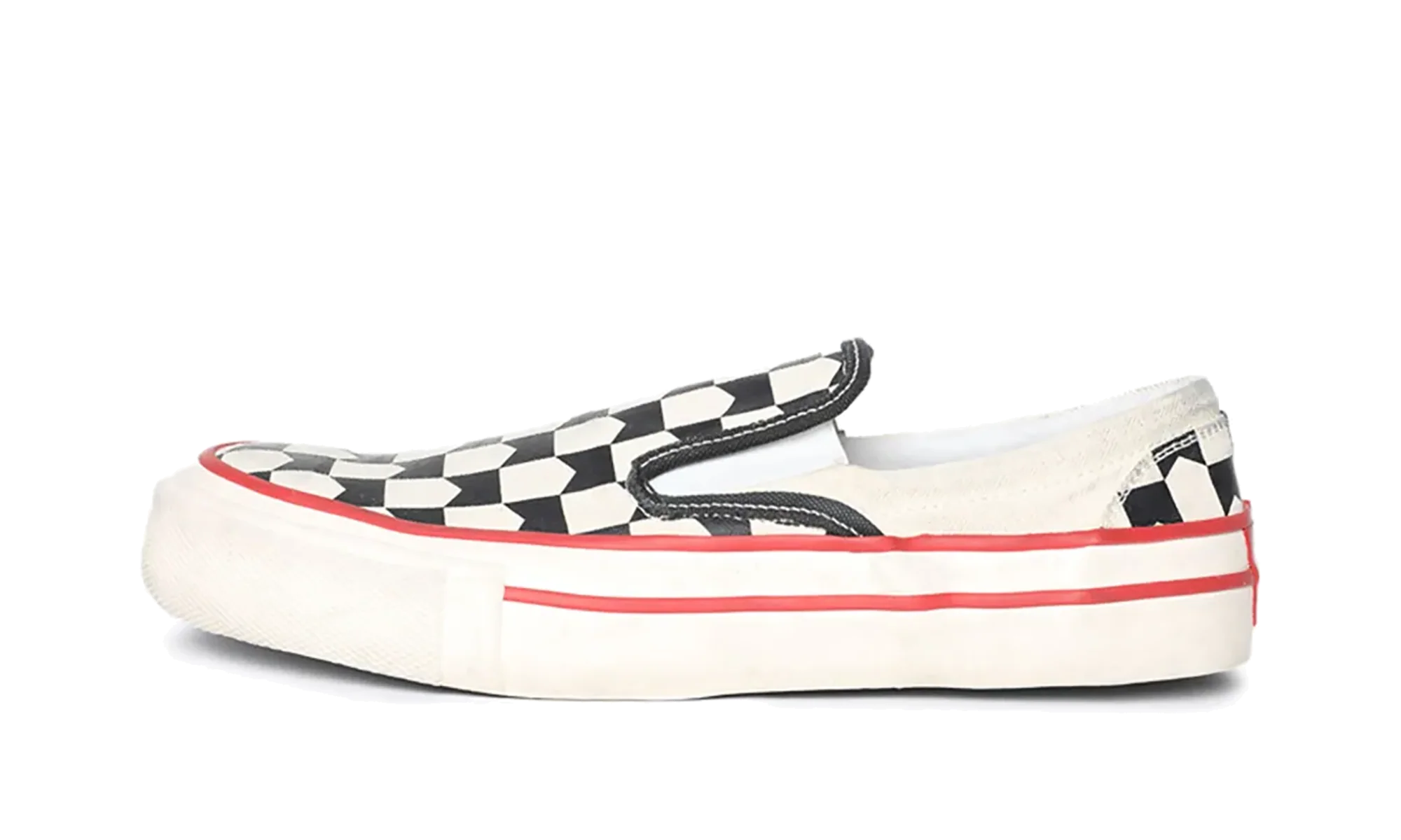 Chevron Checkered Slip on Sneakers "Multicolor" RHPS24FO02620156
