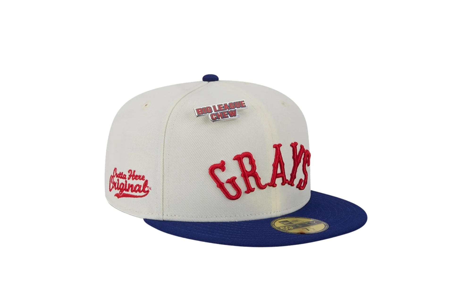 Chew Homestead Grays Negro League 59FIFTY Fitted Hat "Big League" 60506978 - Image 2