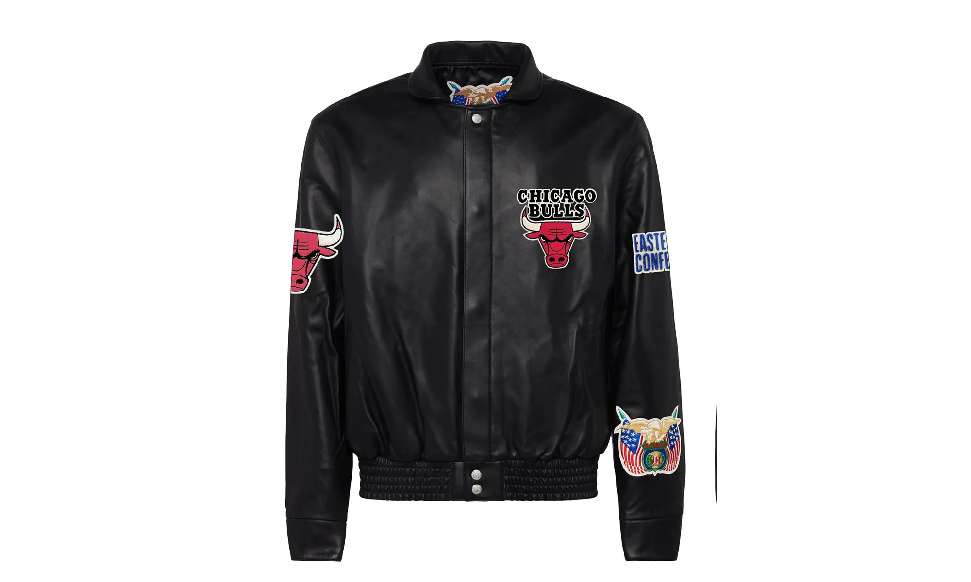 Chicago Bulls Full Leather Jacket Black AR "Black" NBA CHI BUL 105