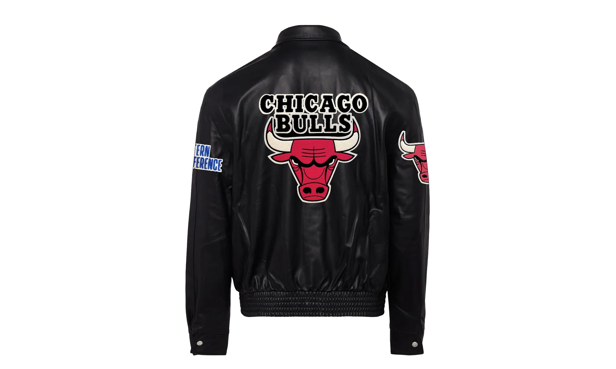 Chicago Bulls Full Leather Jacket Black AR "Black" NBA CHI BUL 105 - Image 2