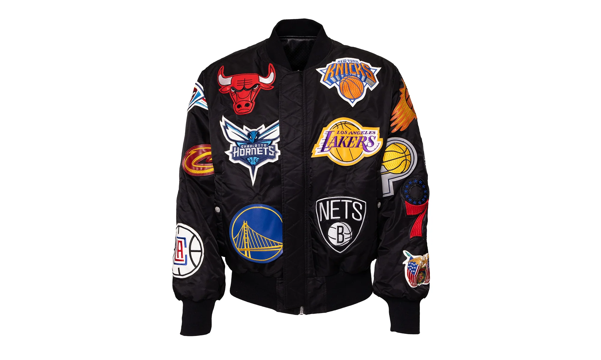 Chicago Bulls Reversible Bomber Jacket "Multi (rainbow)" NBA CHI BUL 107 - Image 3