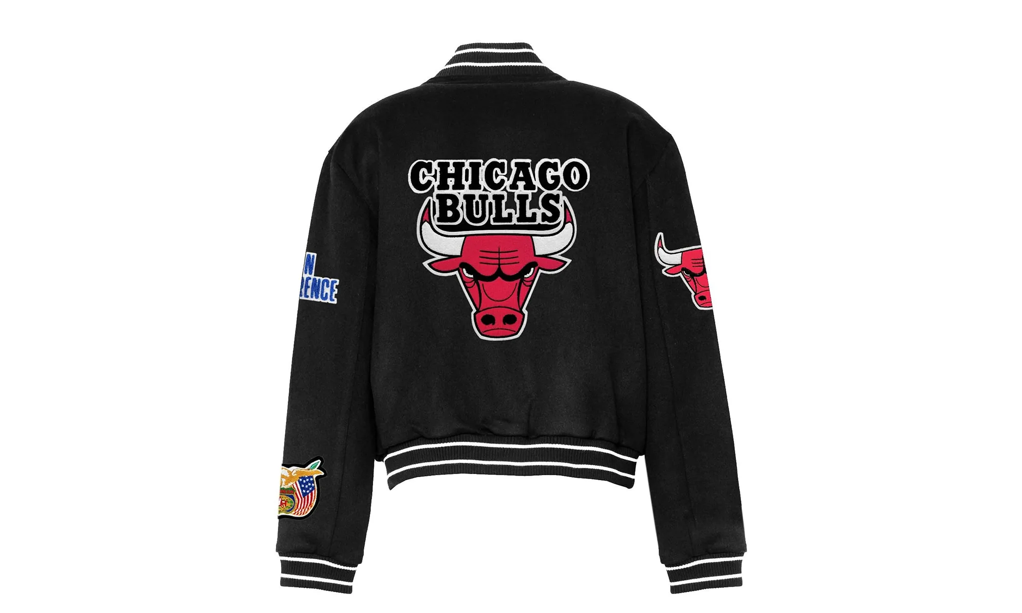 Chicago Bulls Wool Varsity Jacket "Black" NBA CHI BUL 110 - Image 2