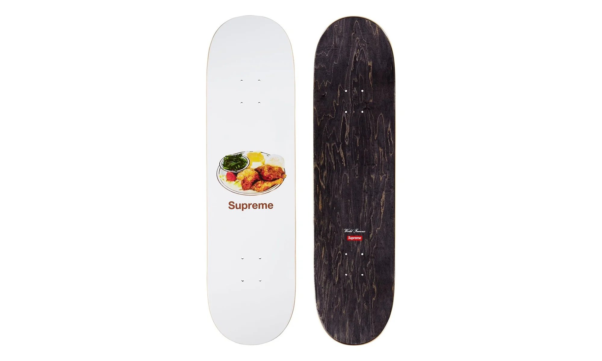 Chicken Dinner Skateboard Deck "White" SU26424